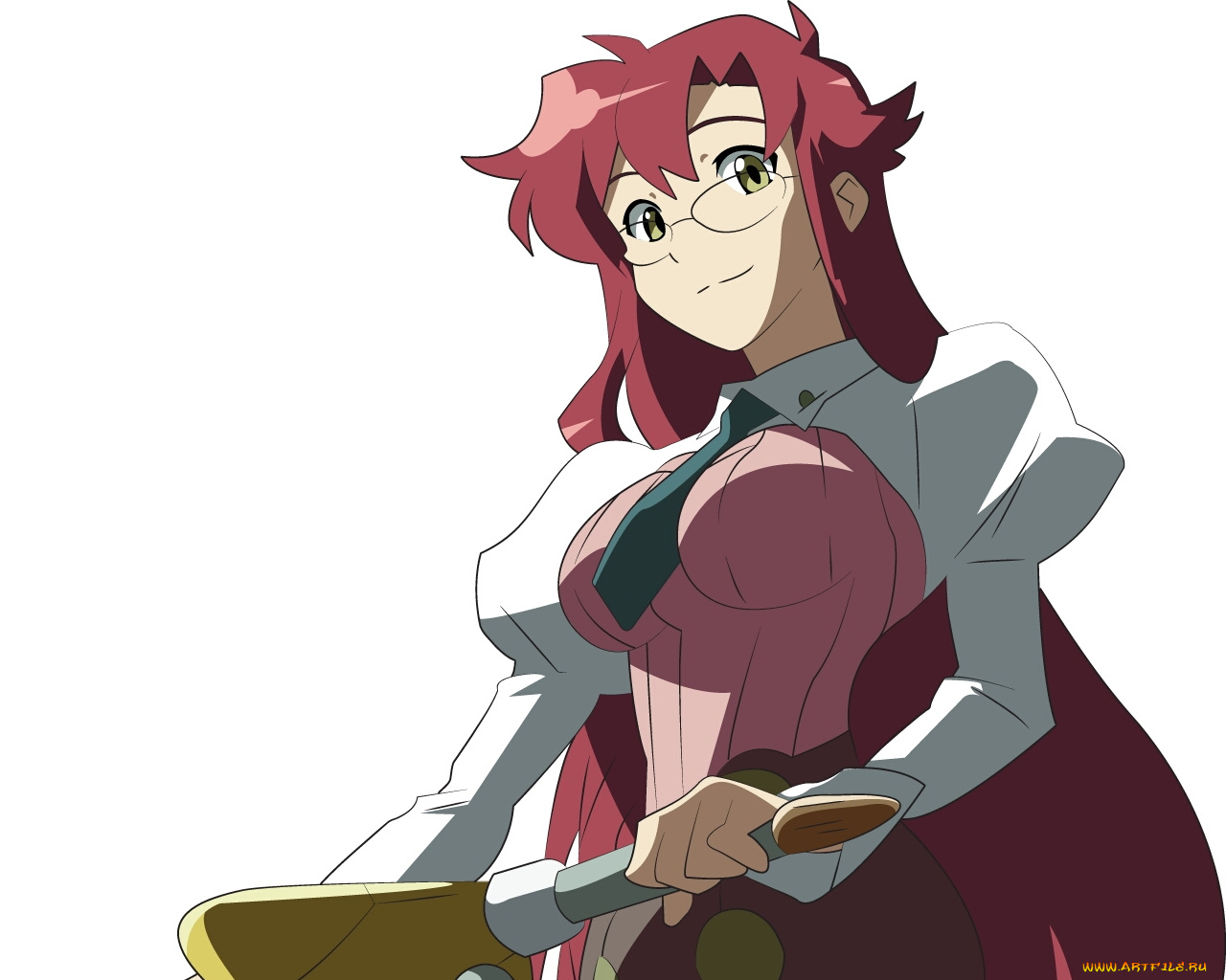 аниме, tengen, toppa, gurren, lagann, yoko, littner