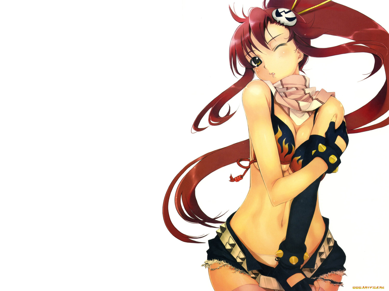 аниме, tengen, toppa, gurren, lagann, yoko, littner