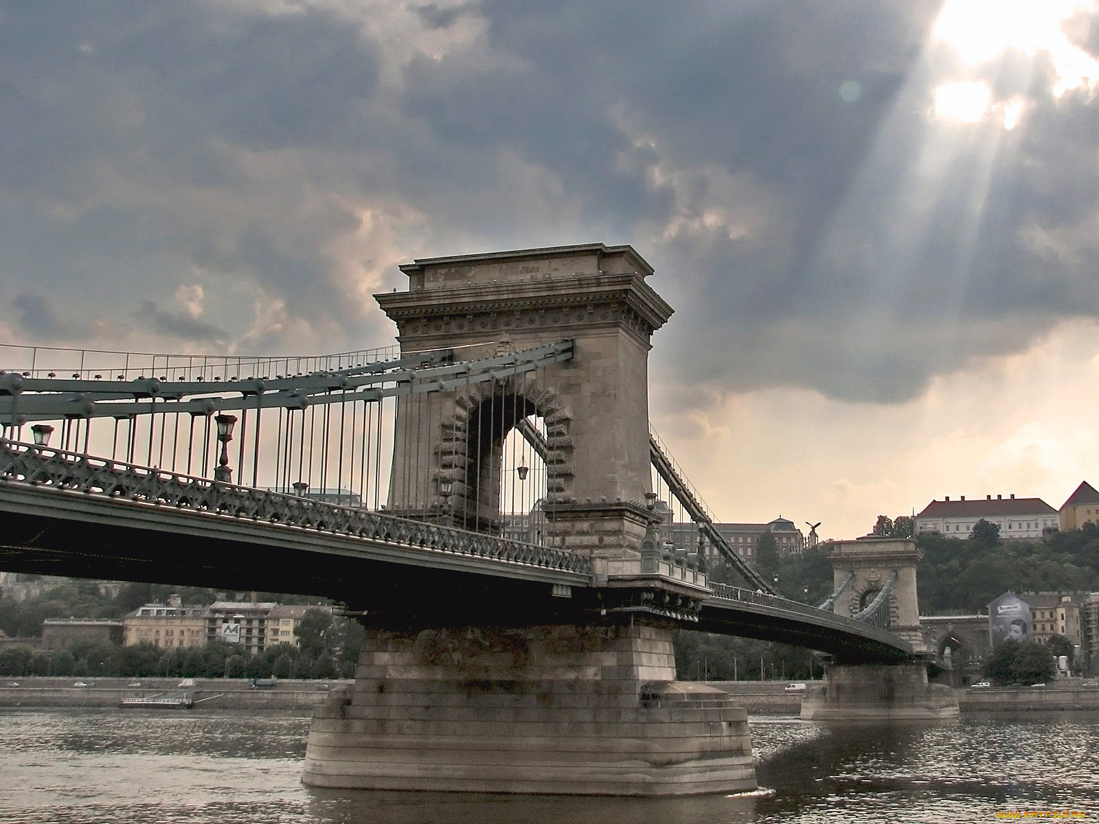 chain, bridge, budapest, города, будапешт, венгрия