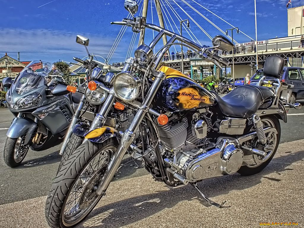 мотоциклы, harley, davidson