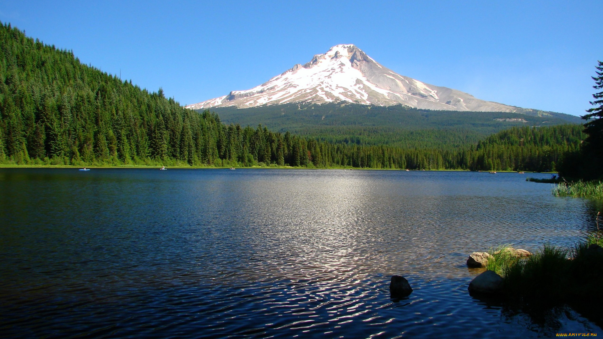 природа, реки, озера, горы, лес, озеро