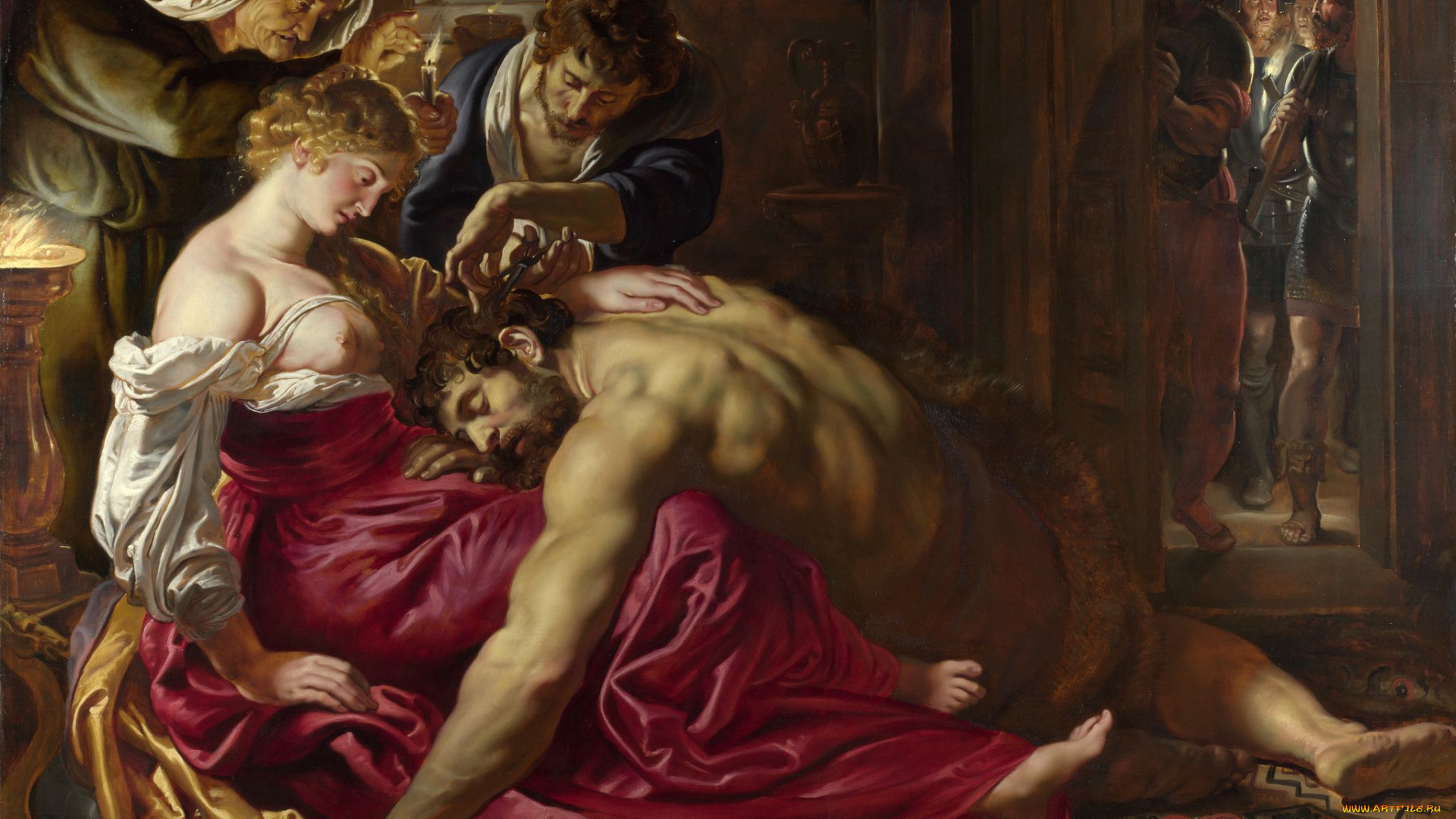 rubens, samson, and, delilah, рисованные, pieter, paul