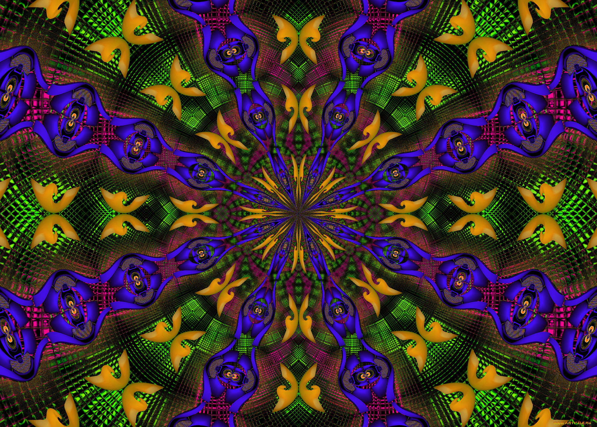 3д, графика, fractal, фракталы