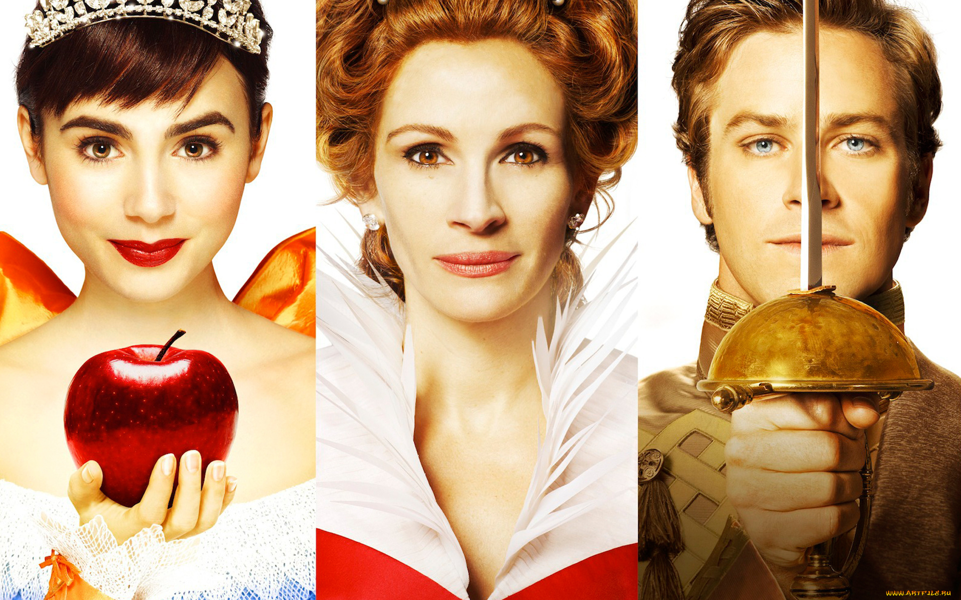 белоснежка, месть, гномов, кино, фильмы, mirror, сказка, арми, хаммер, лили, коллинз, джулия, робертс