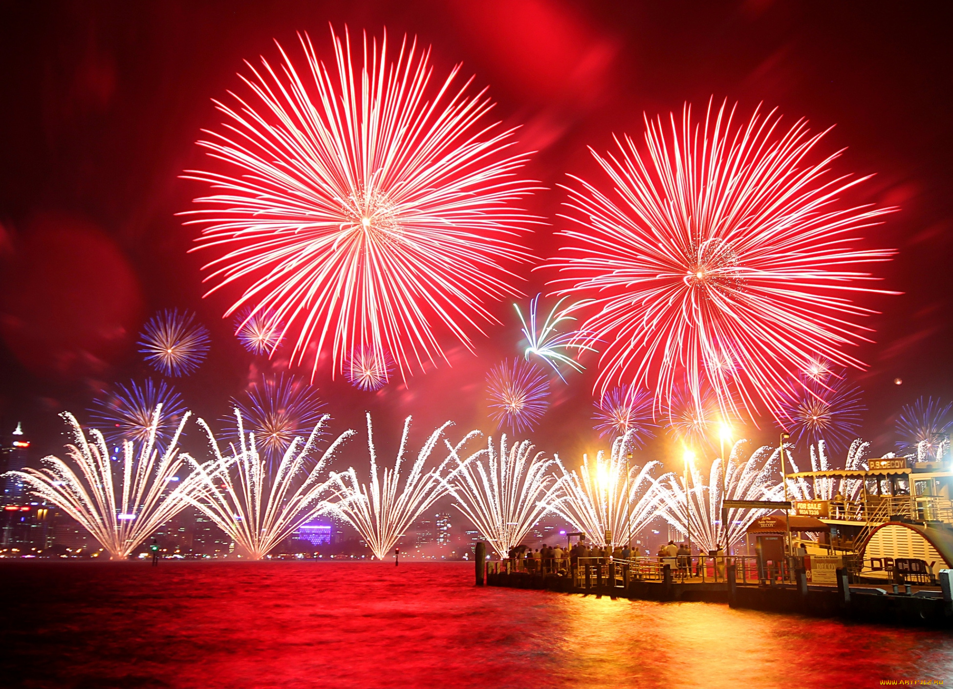 разное, салюты, фейерверки, мост, фейерверк, прага