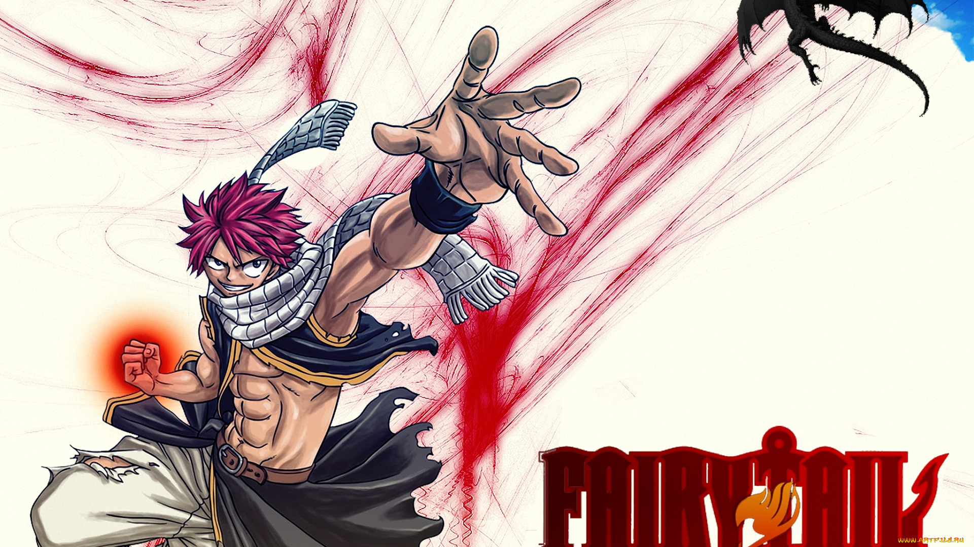 аниме, fairy, tail, natsu, dragneel, драконы, волшебник, маг