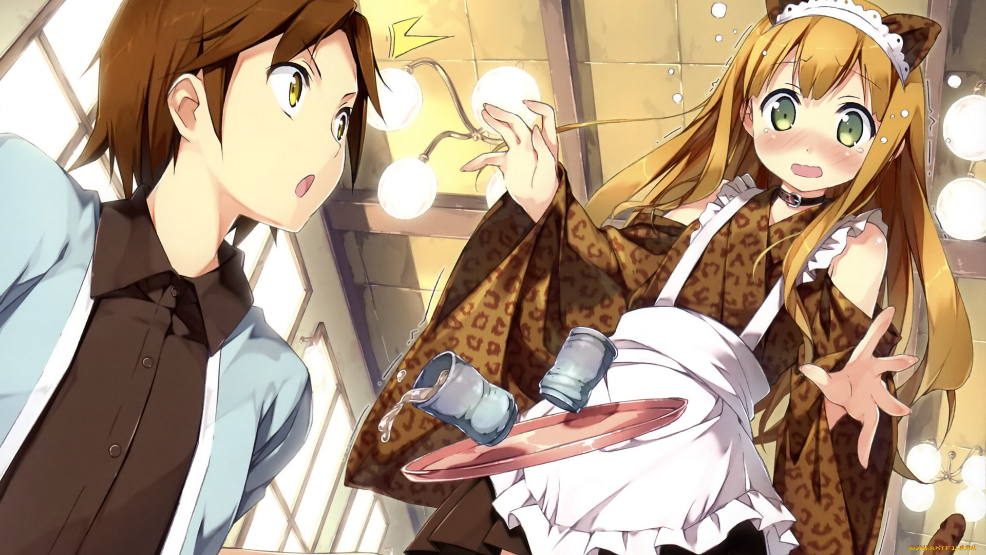 аниме, henneko, ouji, to, warawanai, neko