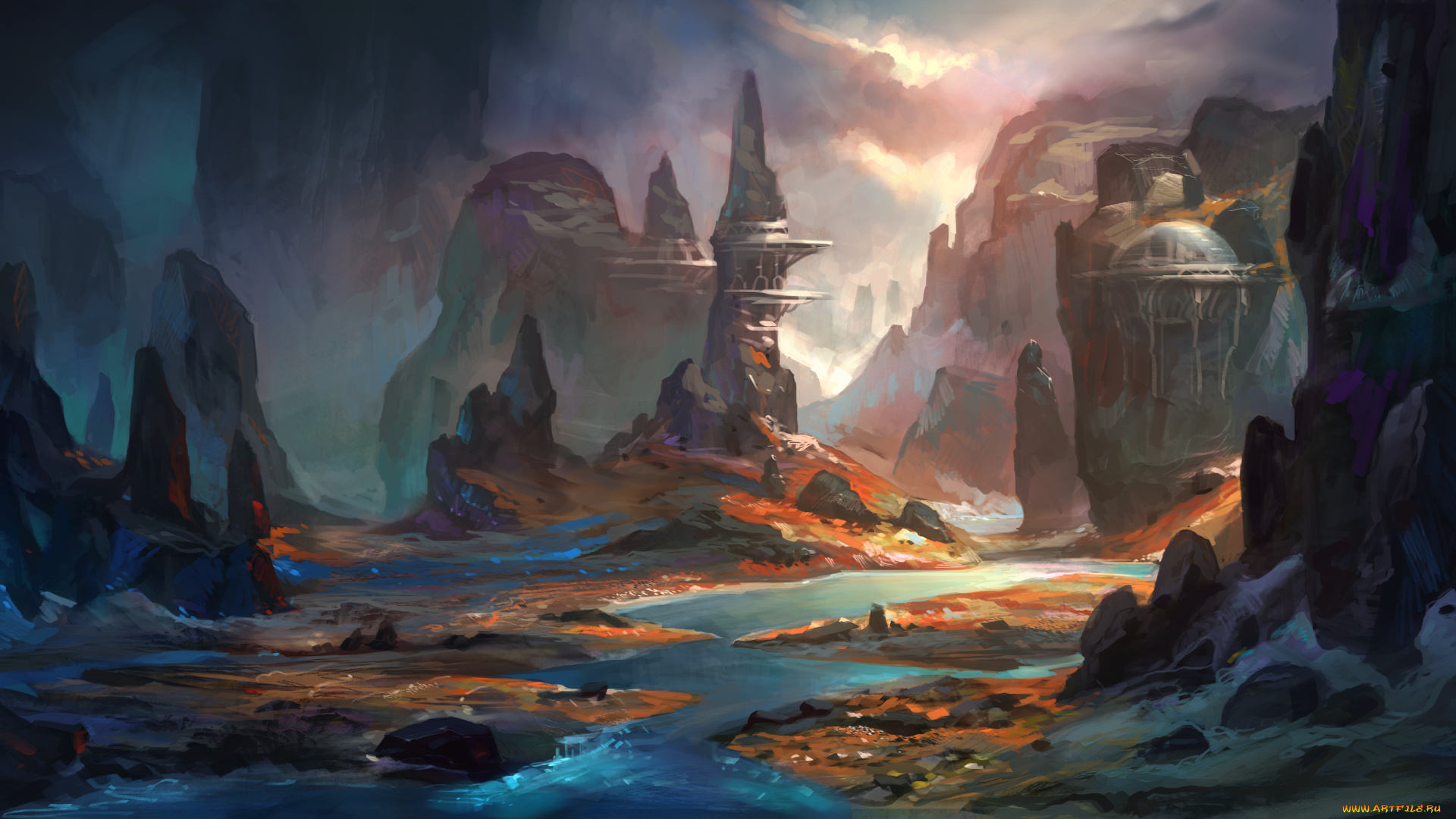 фэнтези, пейзажи, каньон, real-sonkes