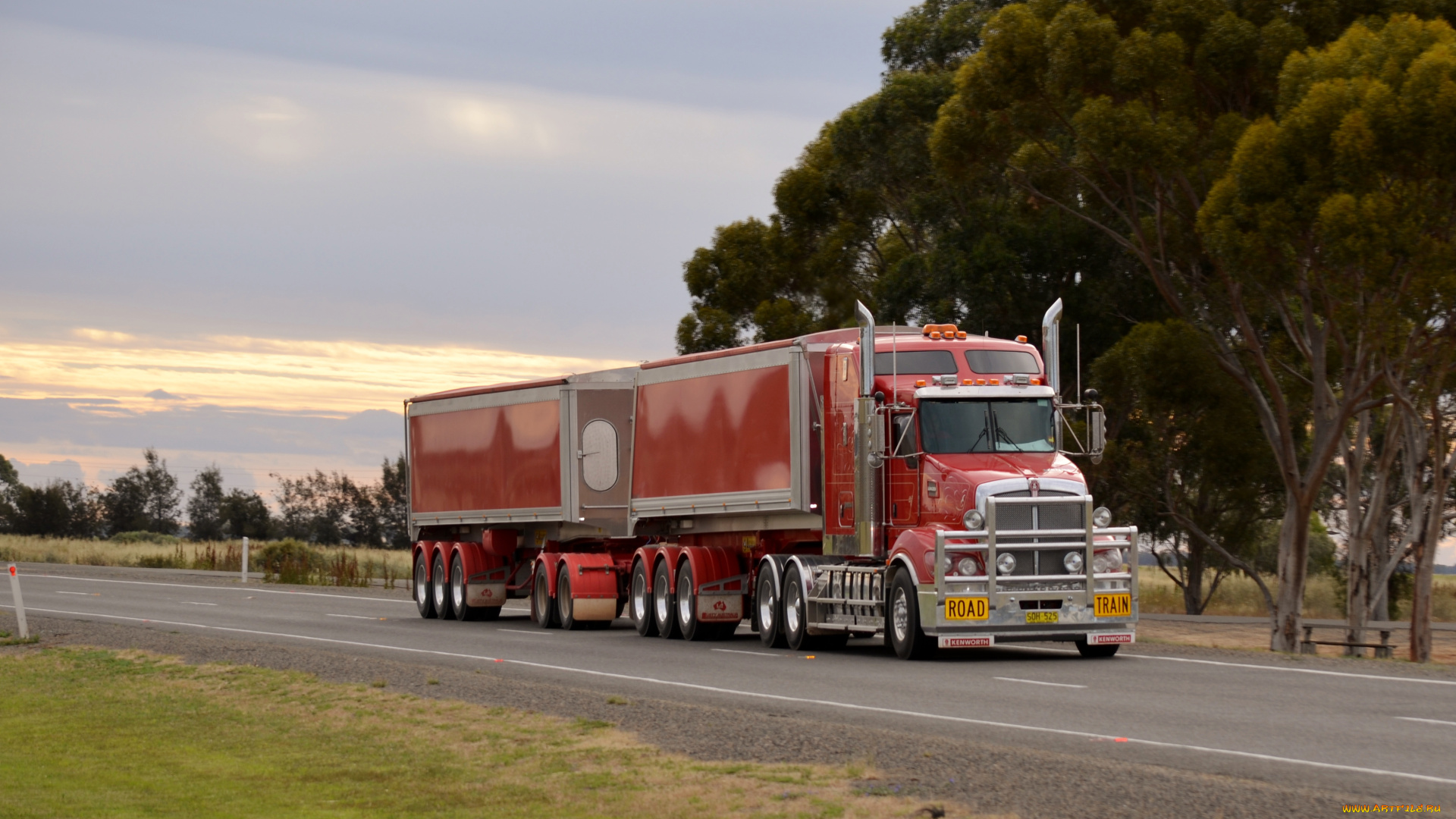 kenworth, автомобили, фура, тягач, автопоезд, грузовик