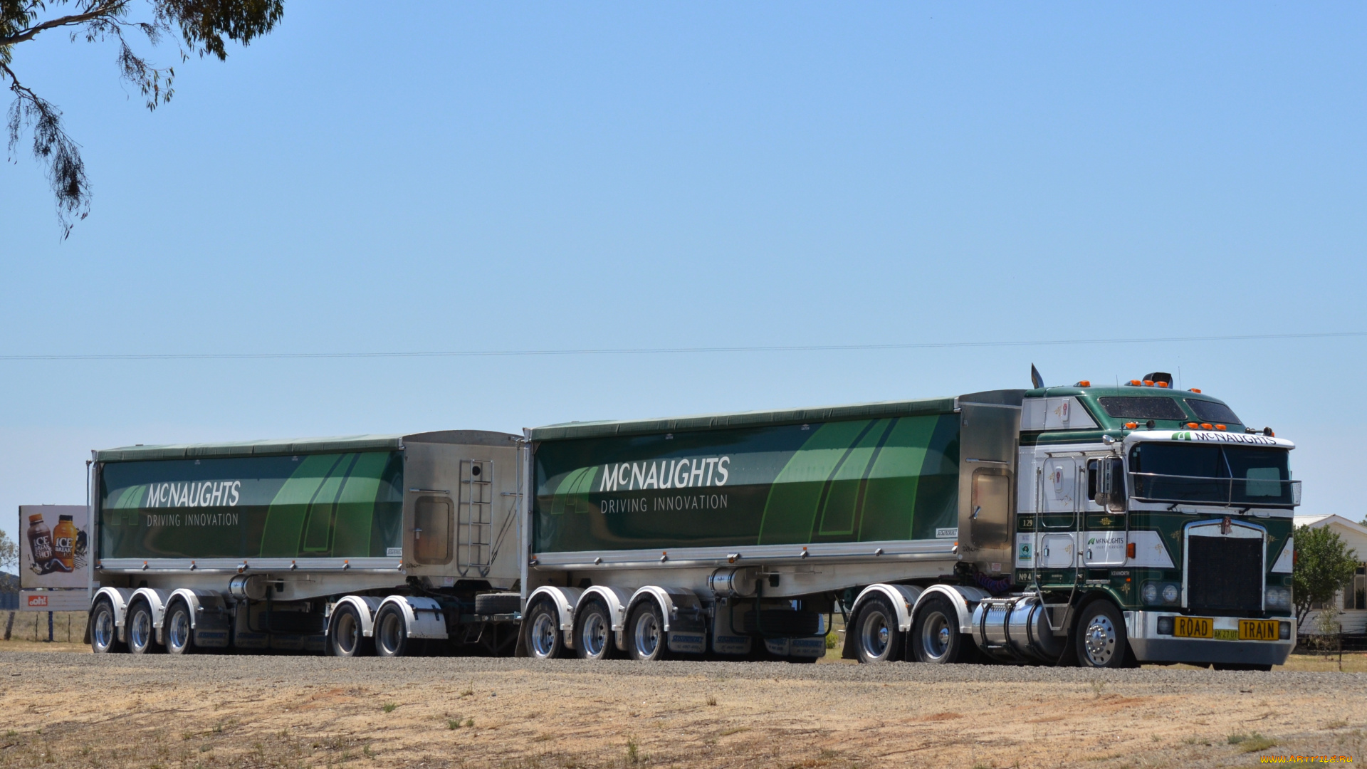 kenworth, автомобили, фура, тягач, грузовик, автопоезд