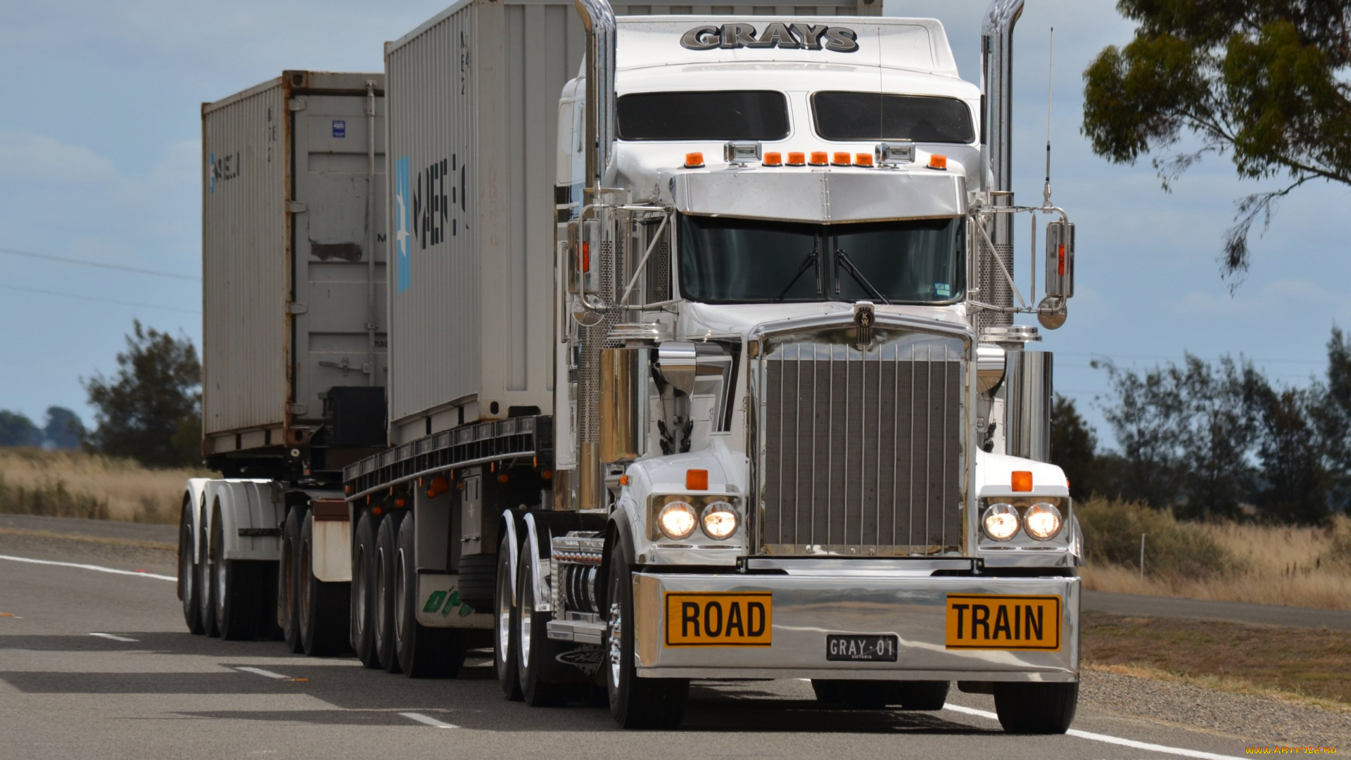 kenworth, автомобили, тягач, фура, грузовик, автопоезд