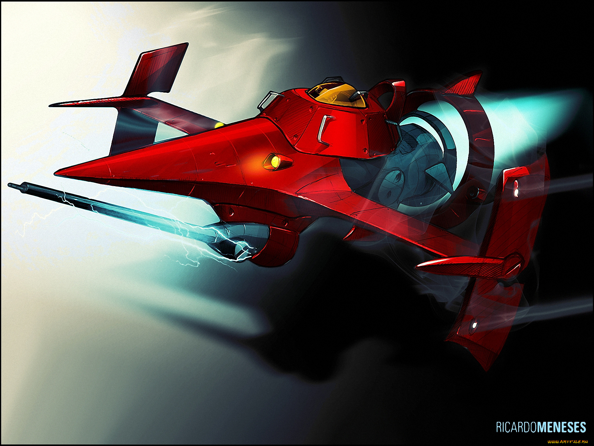 аниме, cowboy, bebop, корабль, swordfish