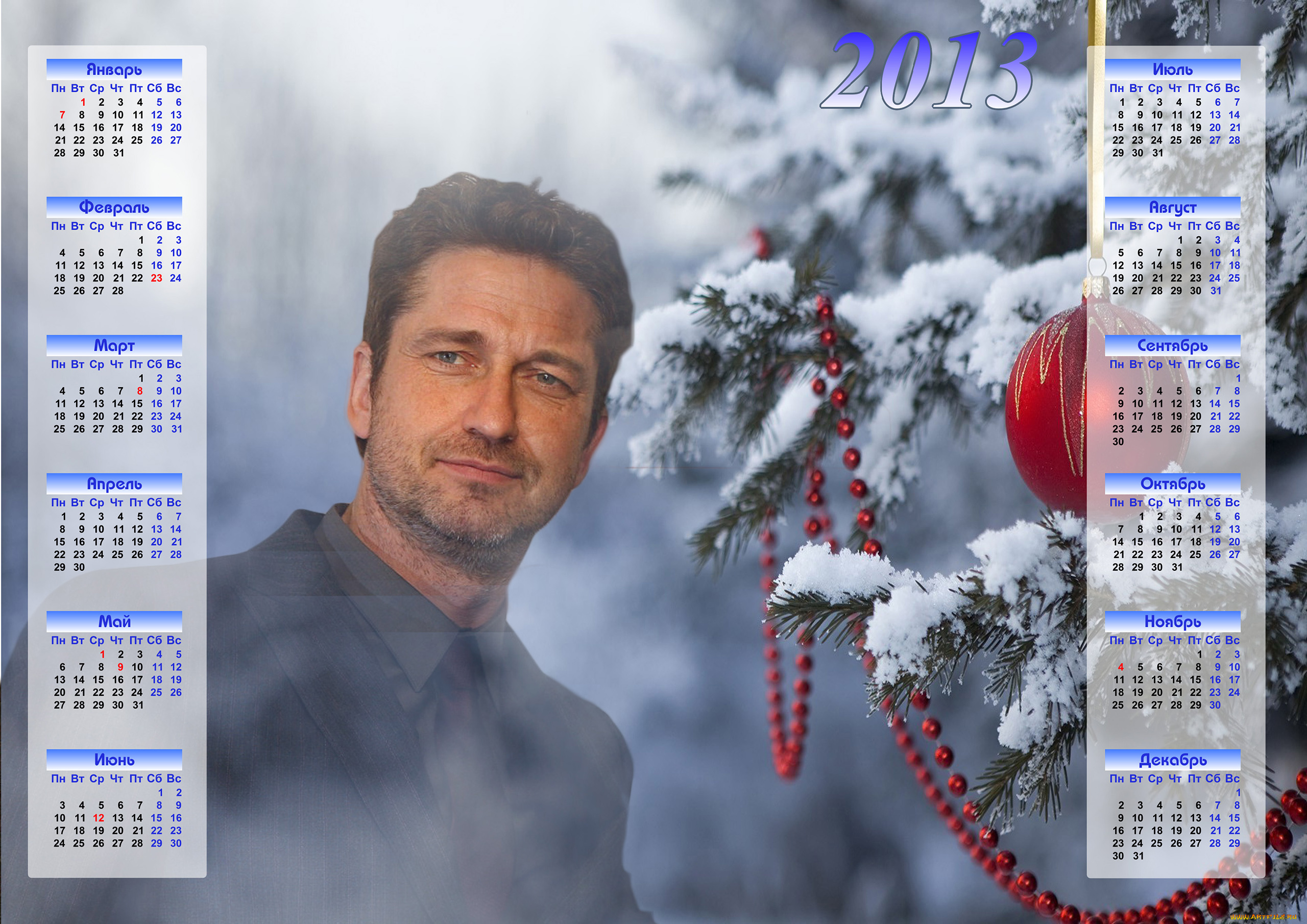 календари, знаменитости, джерард, батлер