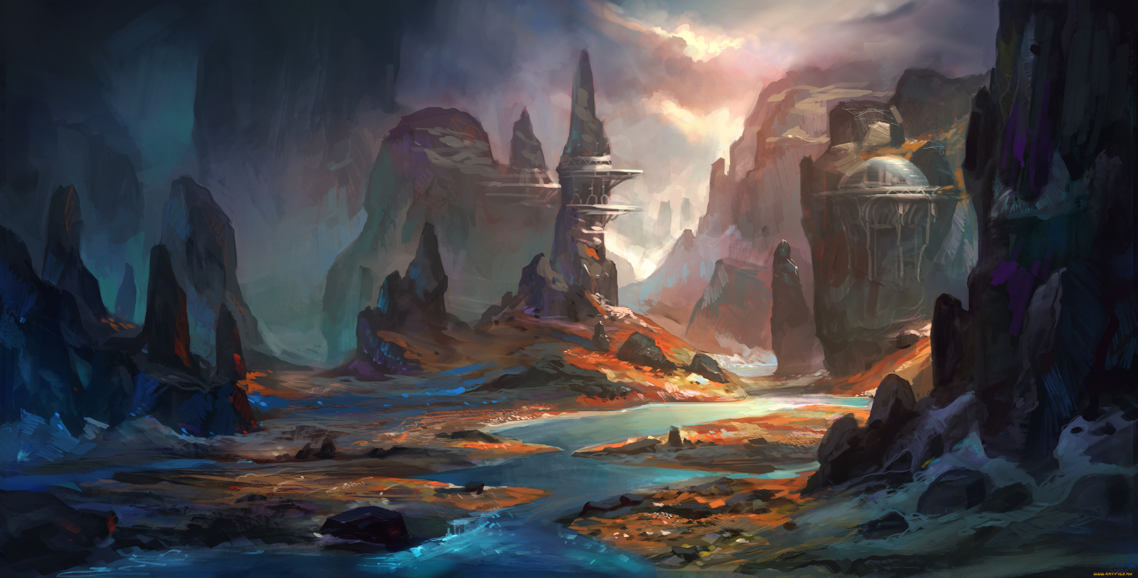 фэнтези, пейзажи, каньон, real-sonkes