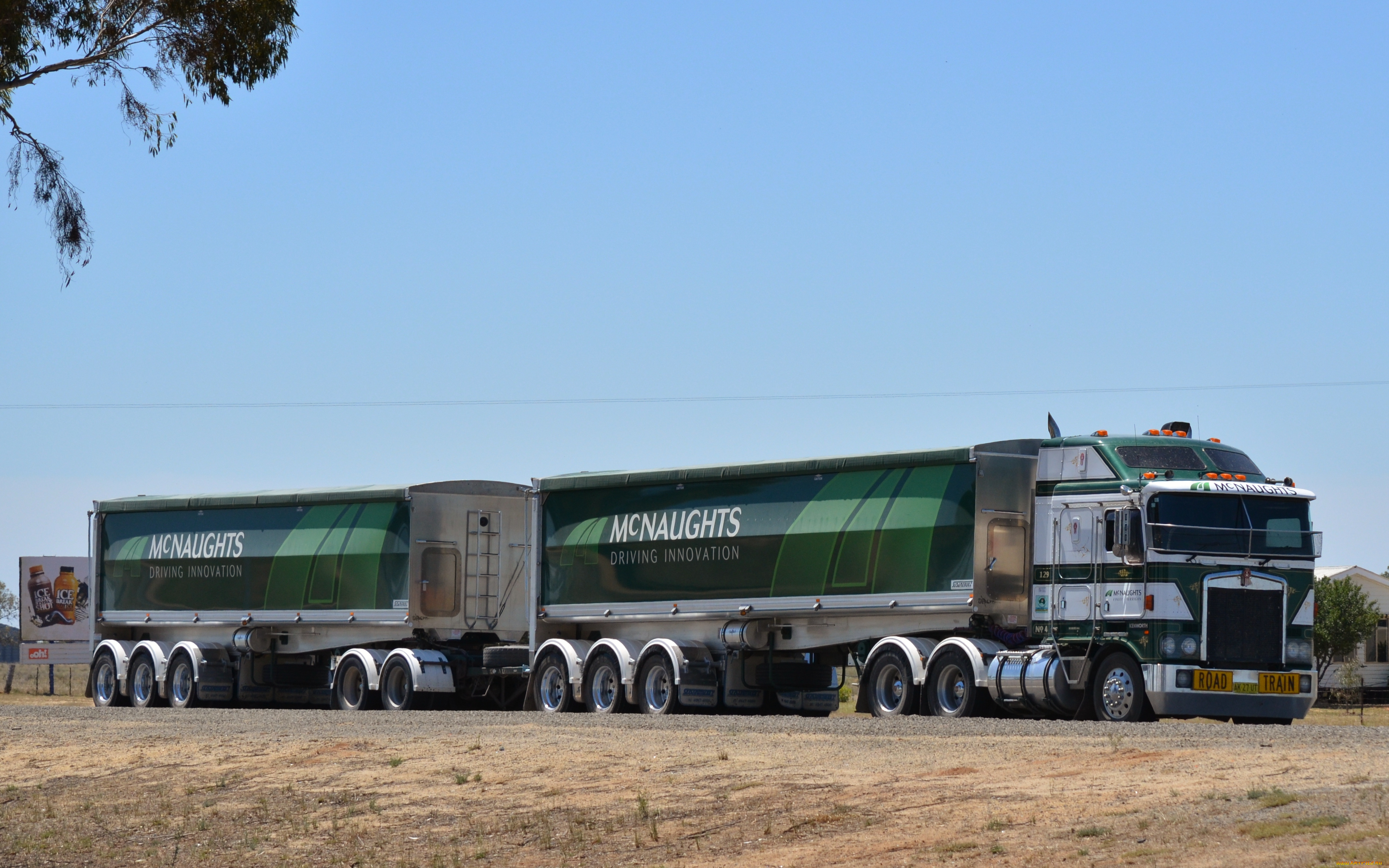 kenworth, автомобили, фура, тягач, грузовик, автопоезд