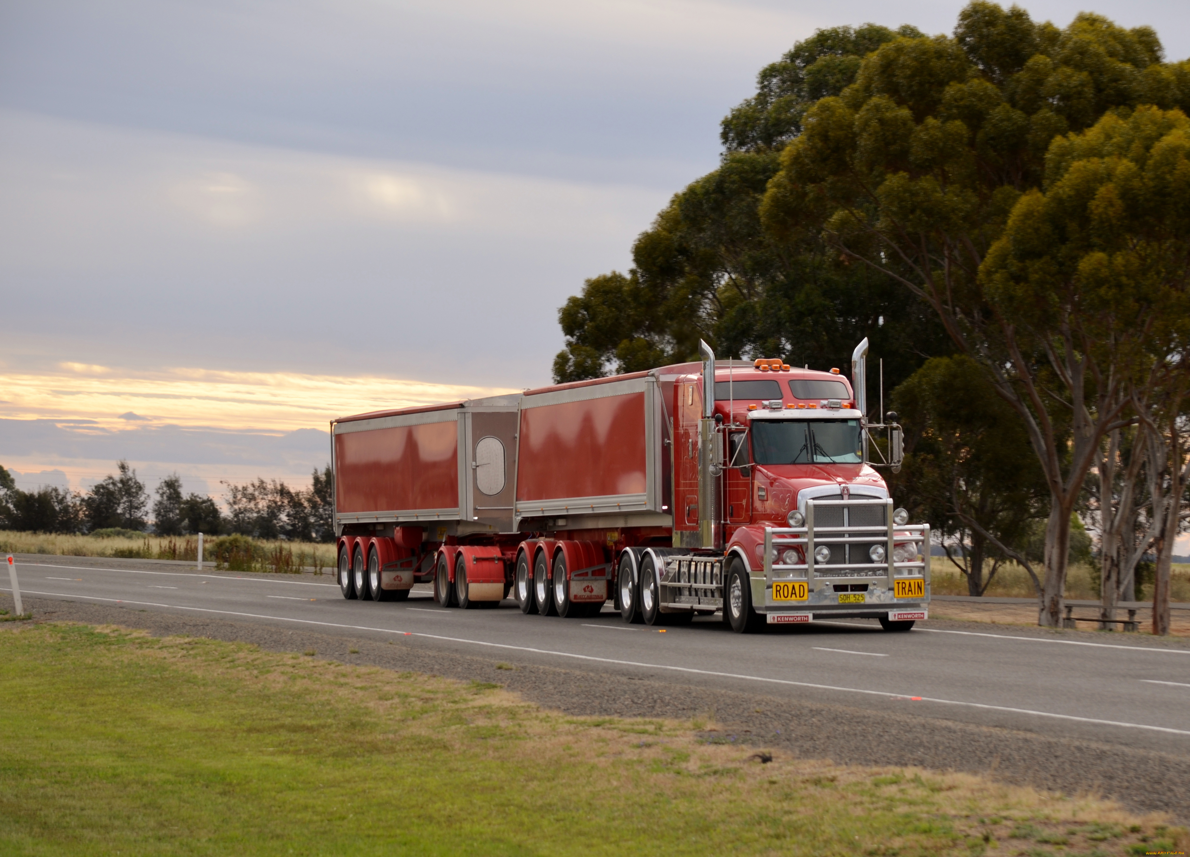 kenworth, автомобили, фура, тягач, автопоезд, грузовик