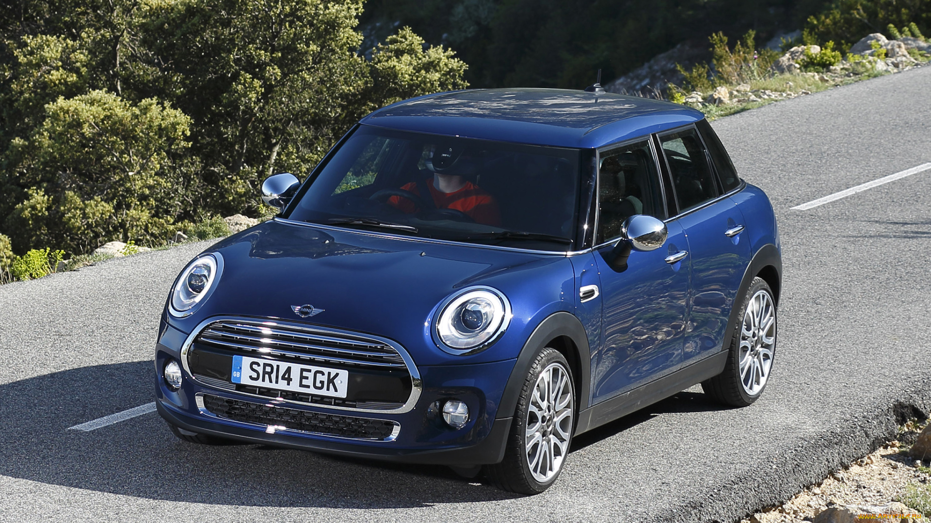 автомобили, mini, 2014г, голубой, uk-spec, 5-door, cooper, d