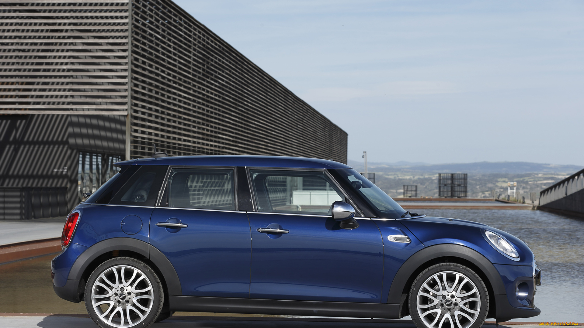 автомобили, mini, cooper, d, голубой, 2014г, uk-spec, 5-door