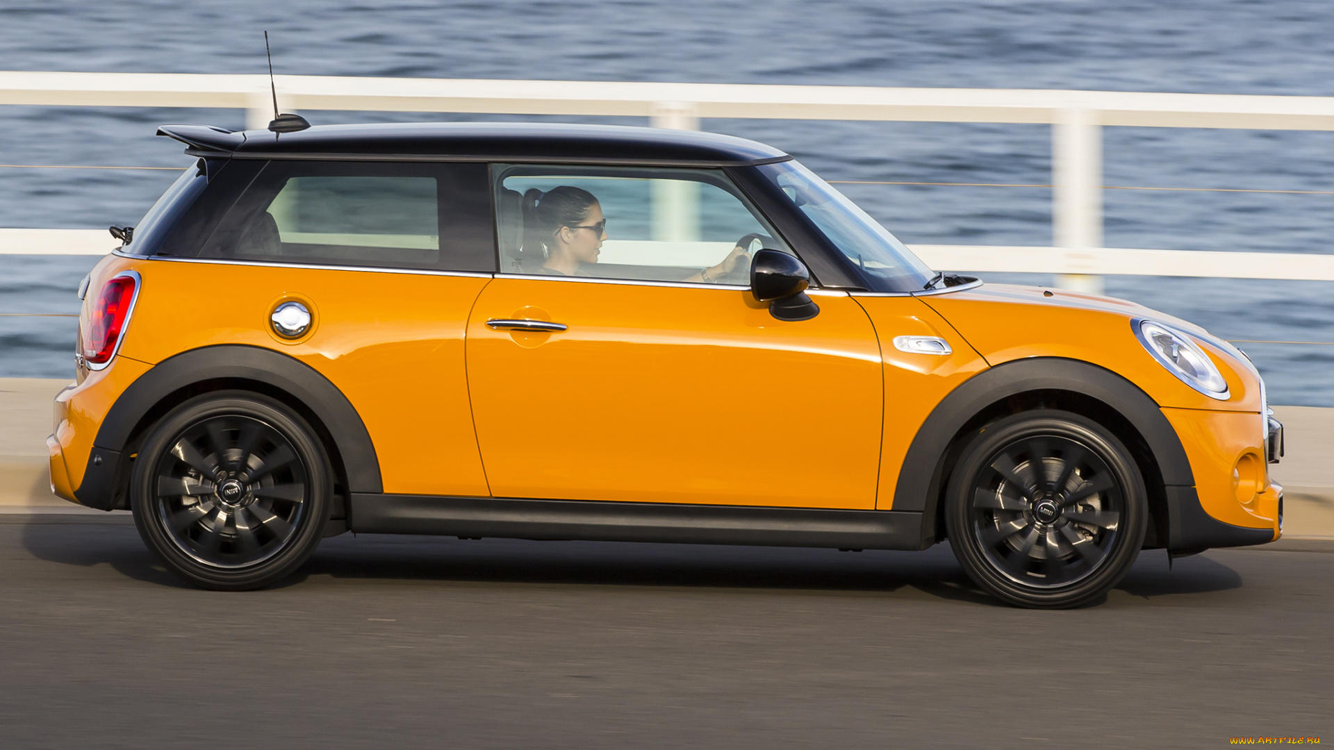 автомобили, mini, s, cooper, желтый, au-spec, f56, 2014г