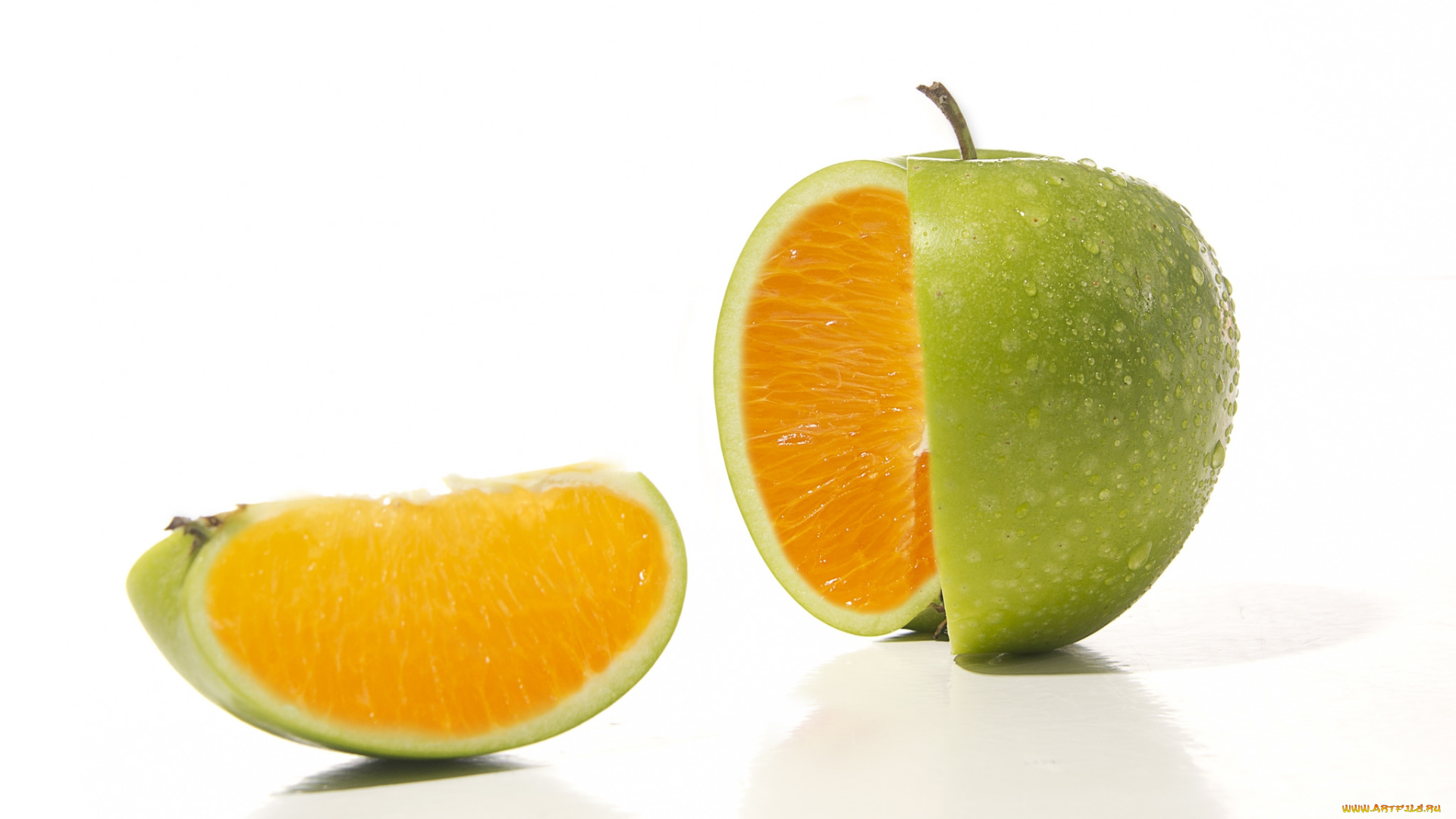 разное, компьютерный, дизайн, апельсин, яблоко