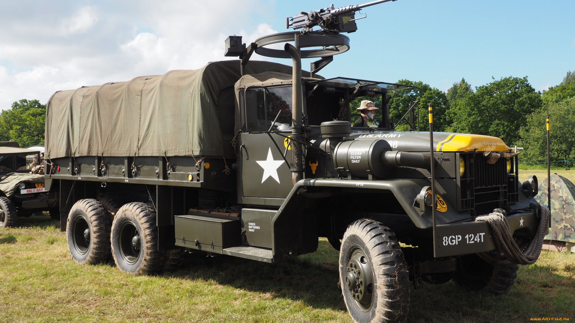 техника, военная, техника, пулемет, турель, автомобиль