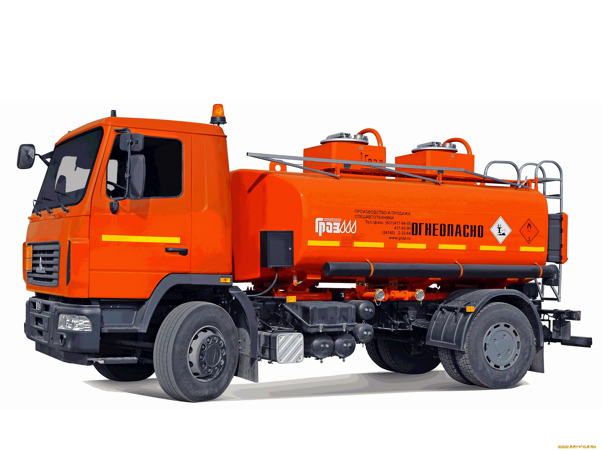 автомобили, маз, 5340b2, граз, атз-56142, на, шасси