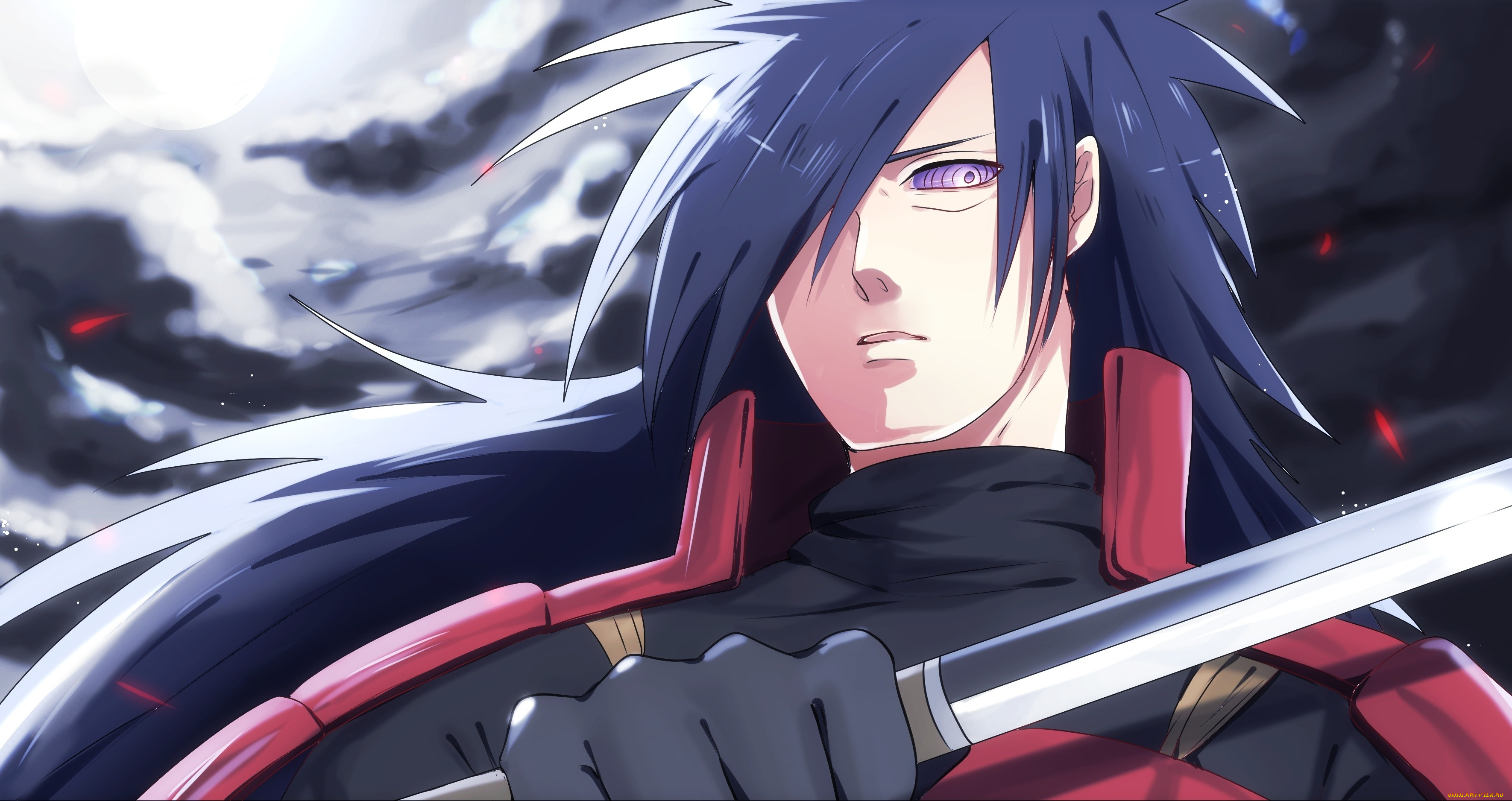 аниме, naruto, rinegan, катана, uchiha, madara, учиха, мадара, art