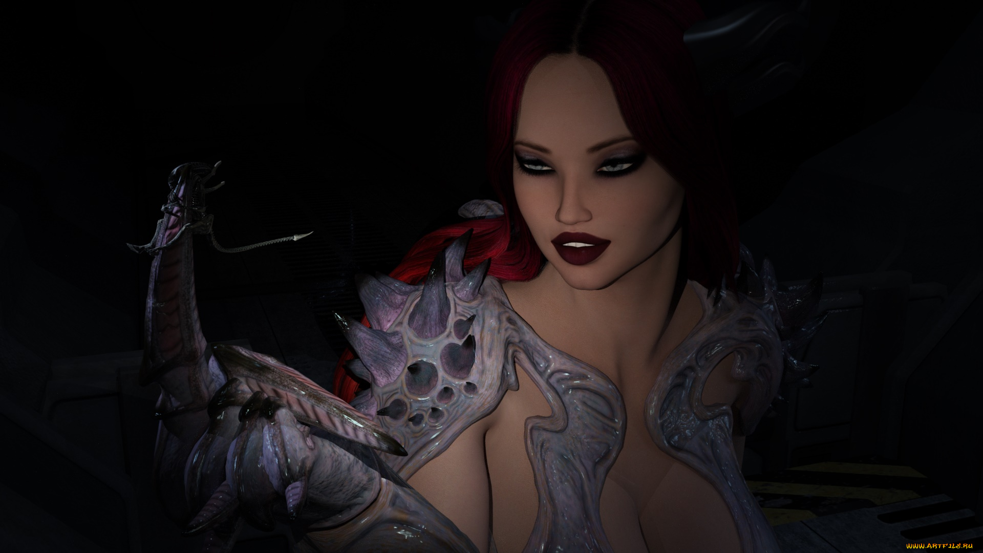 3д, графика, фантазия, , fantasy, взгляд, девушка, фон