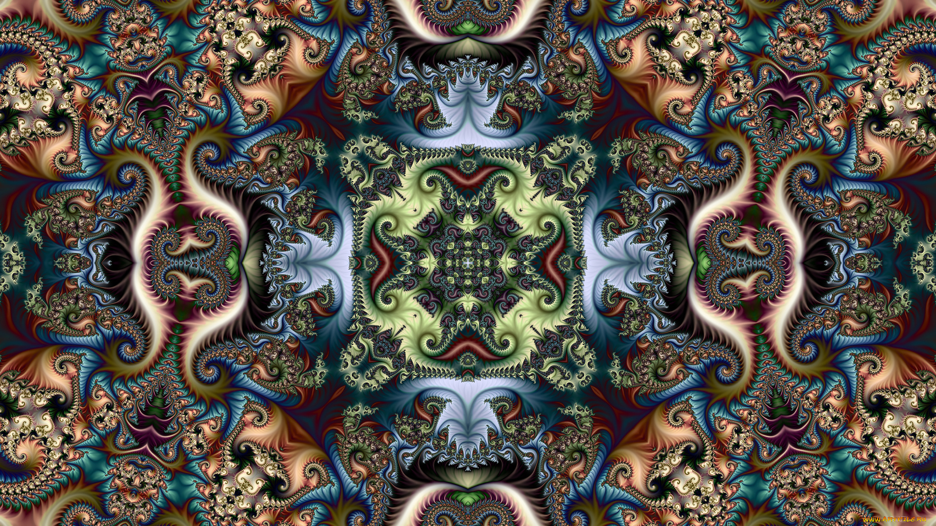 3д, графика, фракталы, , fractal, цвета, фон, узор