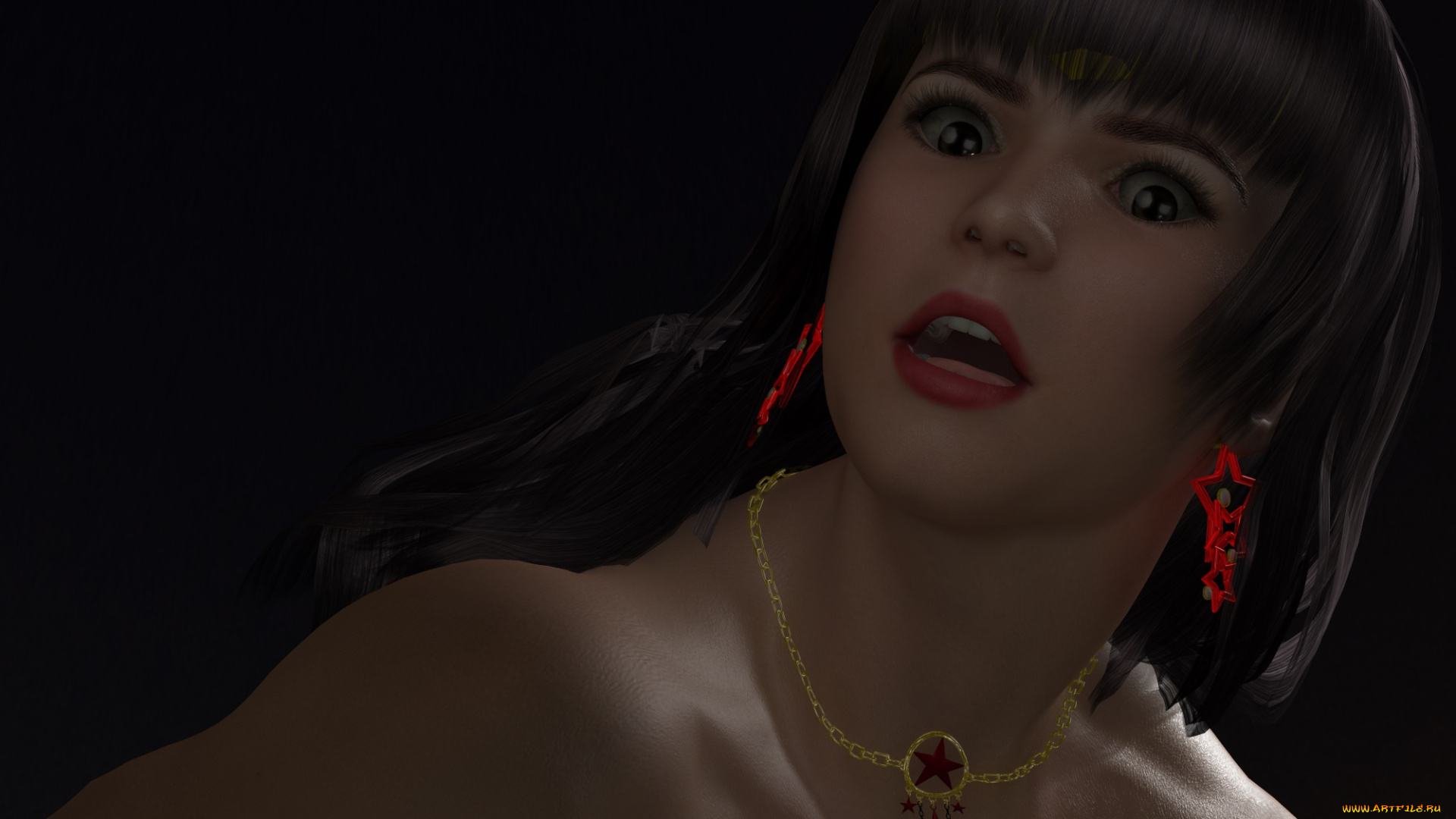 3д, графика, портрет, , portraits, фон, взгляд, девушка