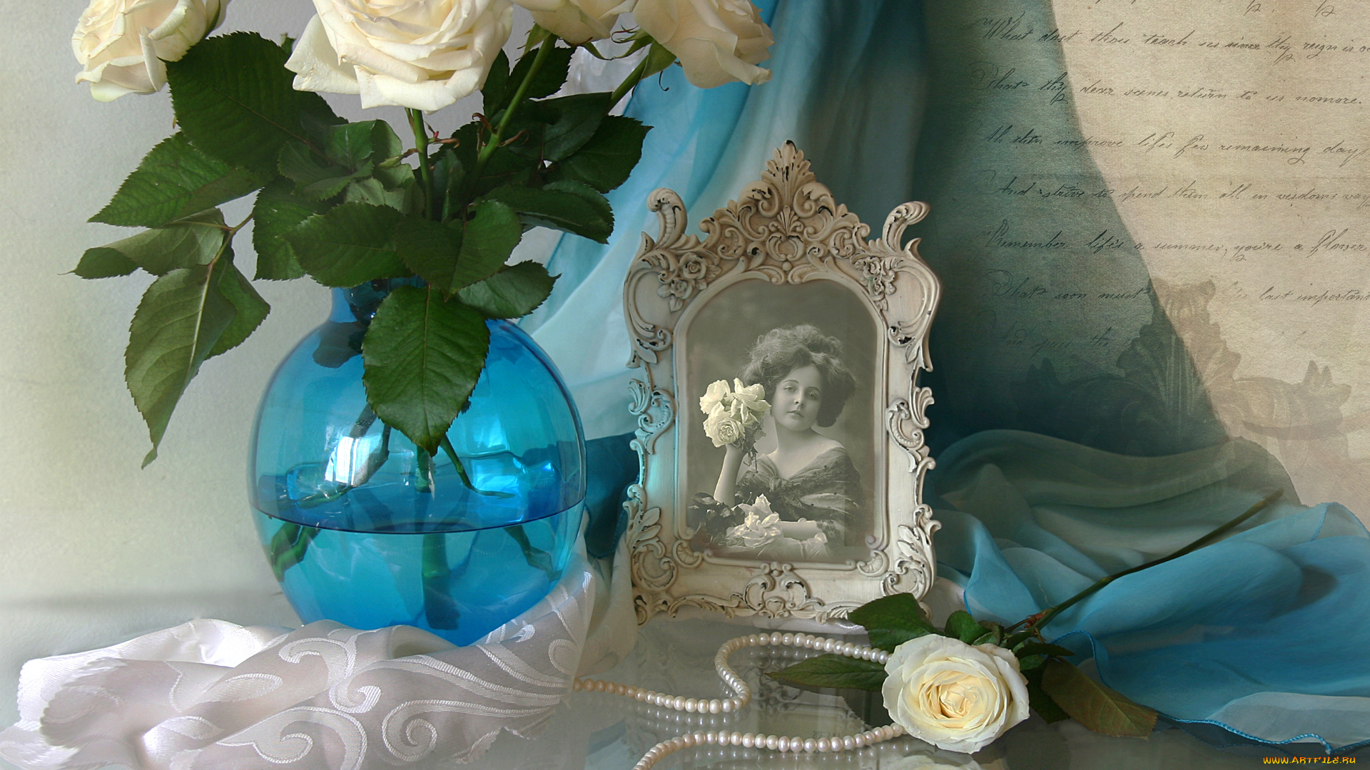 разное, ретро, , винтаж, текстура, винтаж, девочка, фото, портрет, ожерелье, письмо, розы