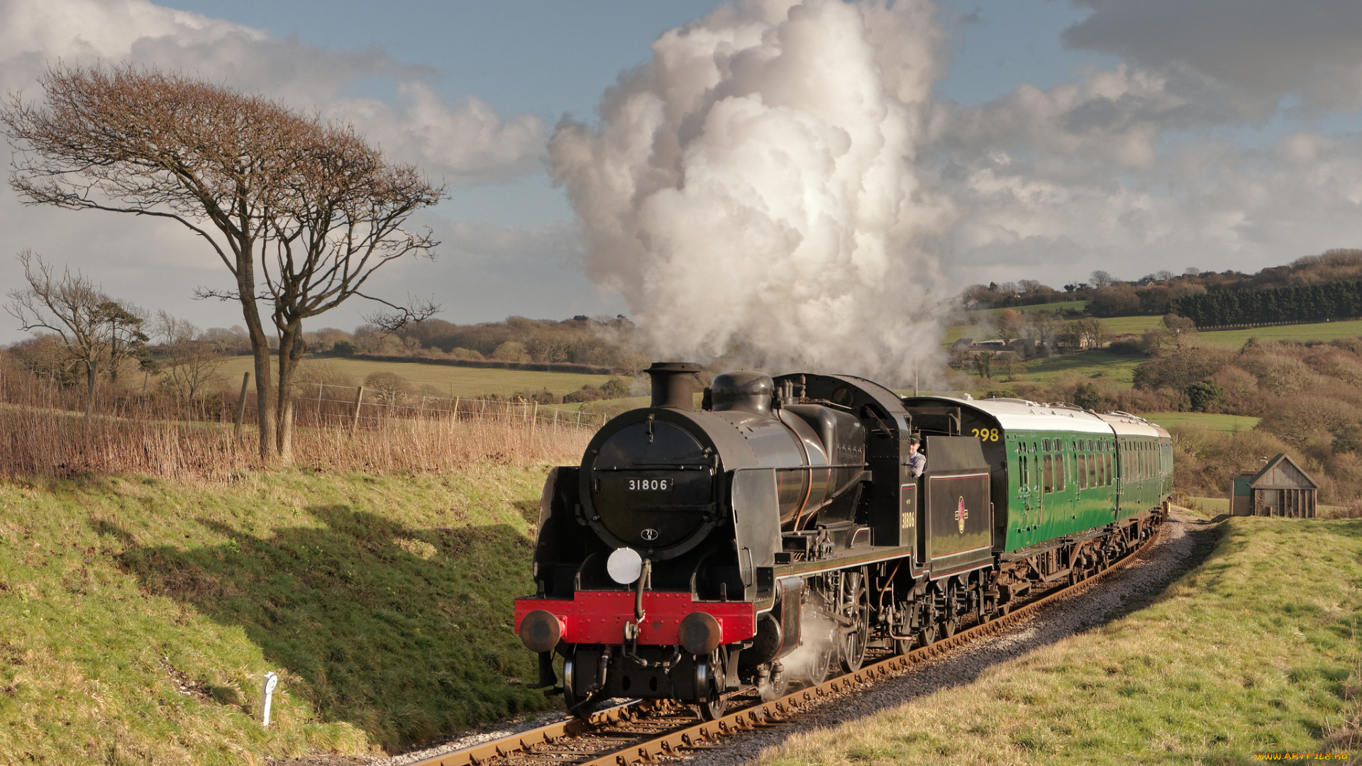 техника, паровозы, паровоз, рельсы, дорога, железная