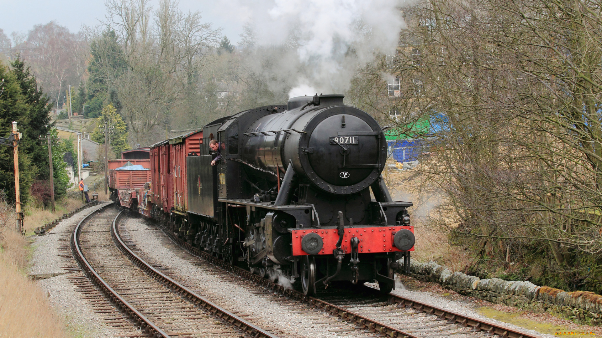 техника, паровозы, паровоз, рельсы, дорога, железная