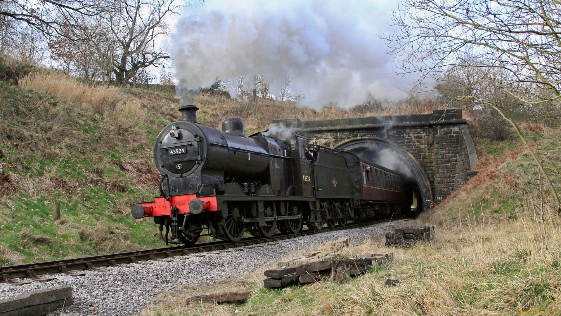 техника, паровозы, железная, дорога, паровоз, рельсы