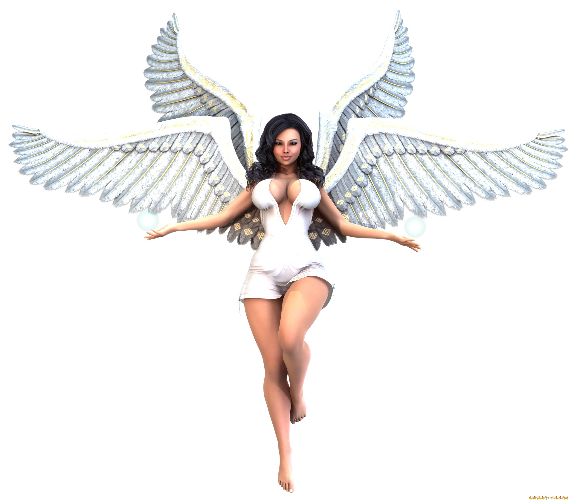 3д, графика, ангел, , angel, ангел, фон, девушка, взгляд