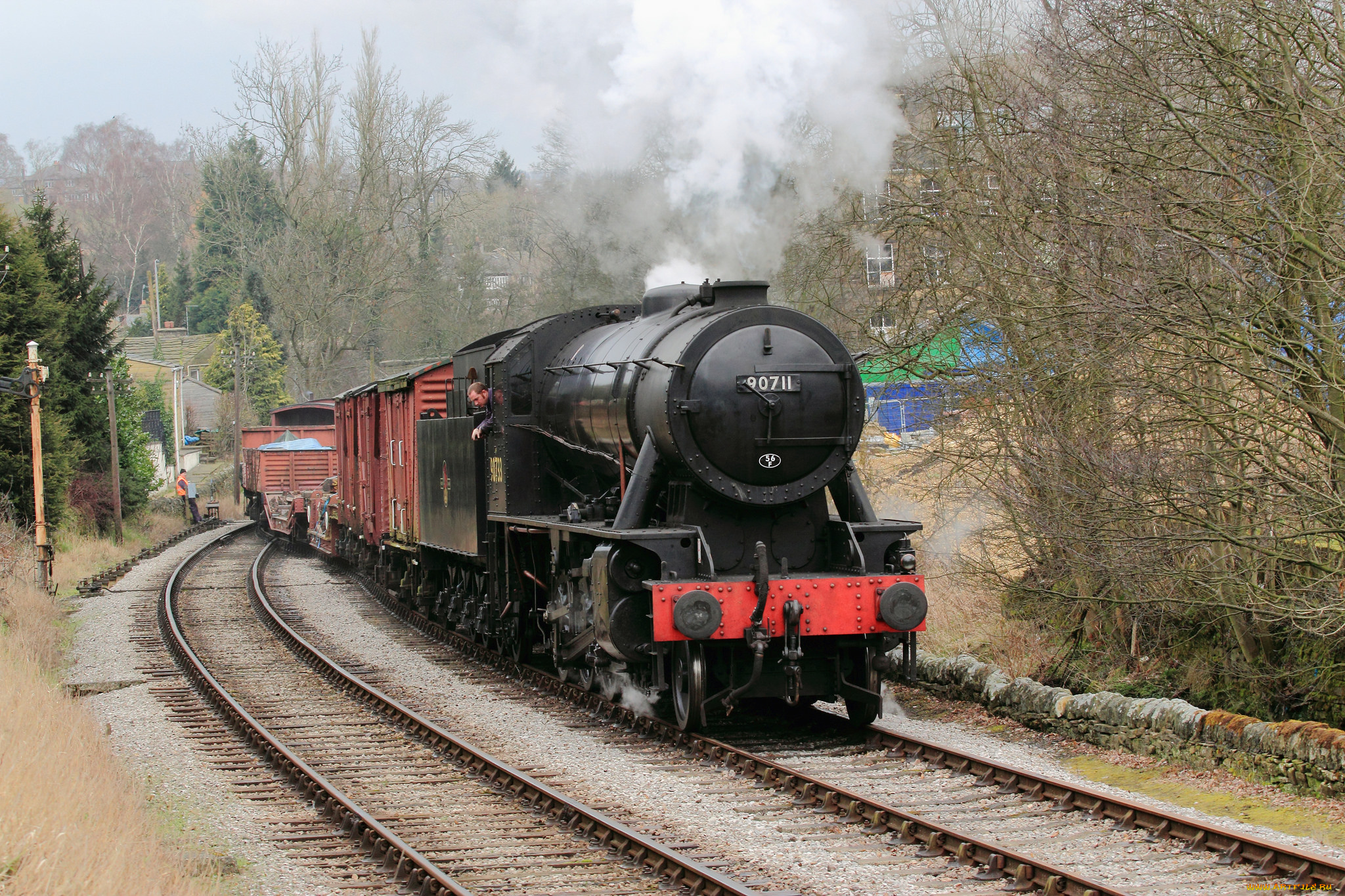 техника, паровозы, паровоз, рельсы, дорога, железная