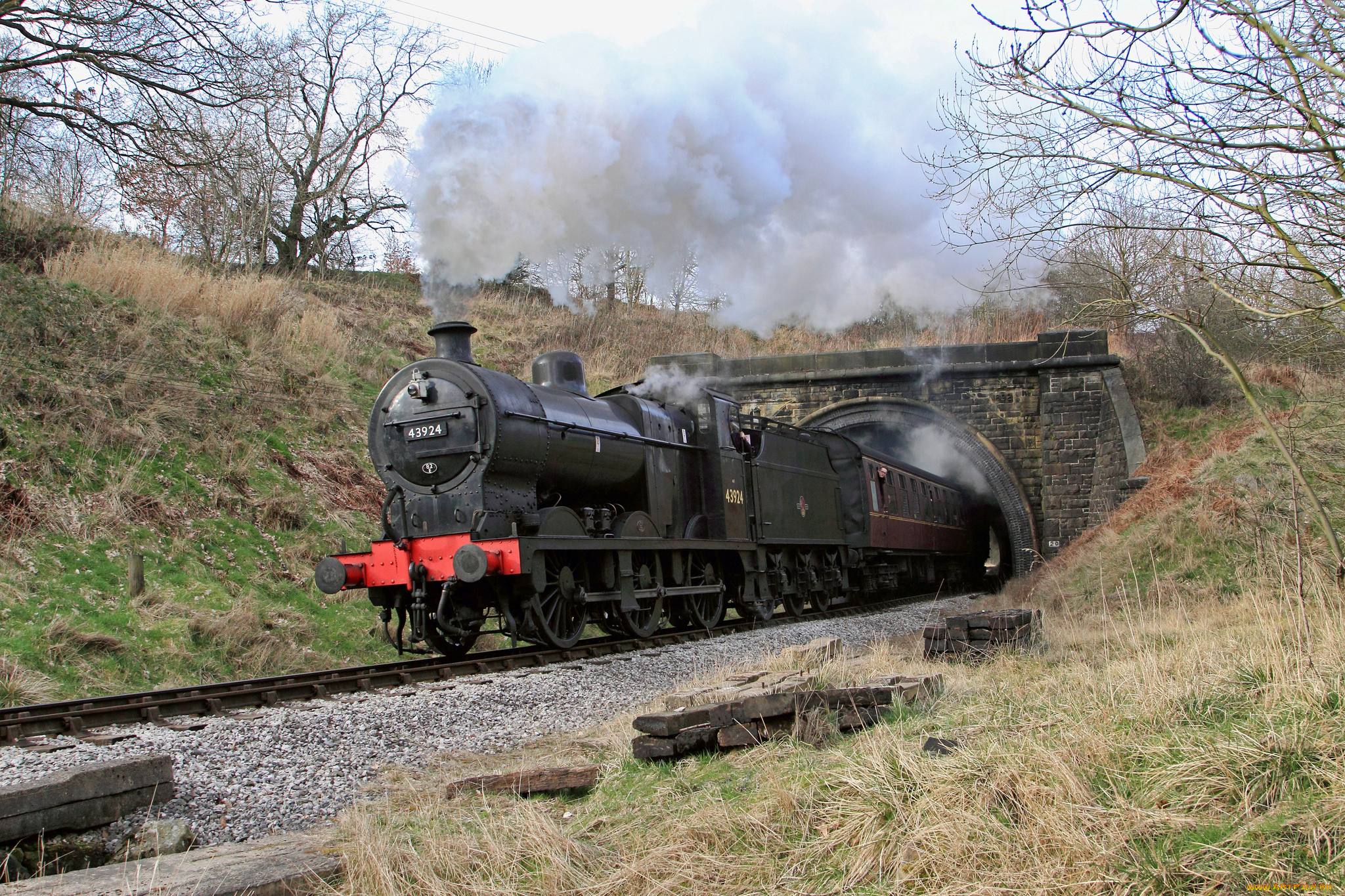 техника, паровозы, железная, дорога, паровоз, рельсы