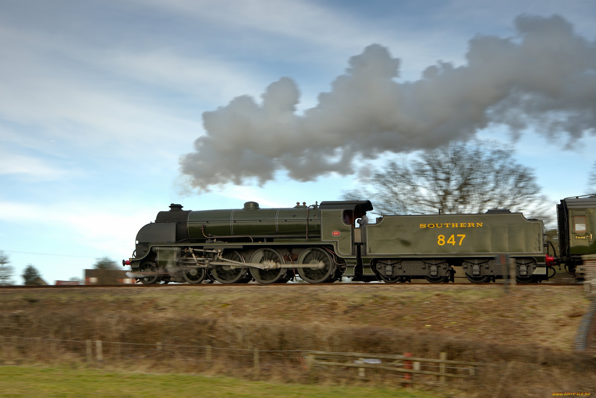 техника, паровозы, железная, паровоз, рельсы, дорога