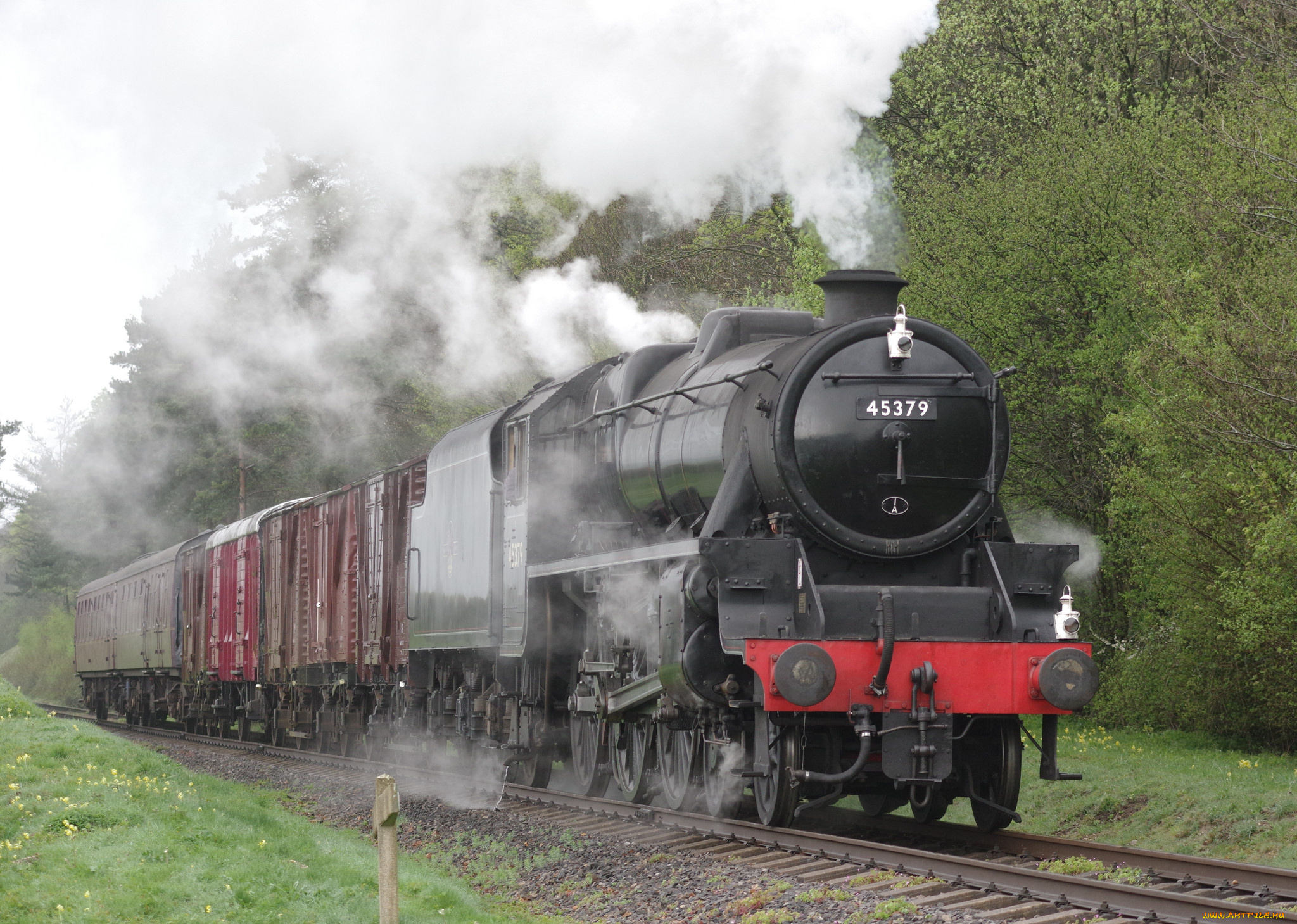 техника, паровозы, дорога, железная, паровоз, рельсы