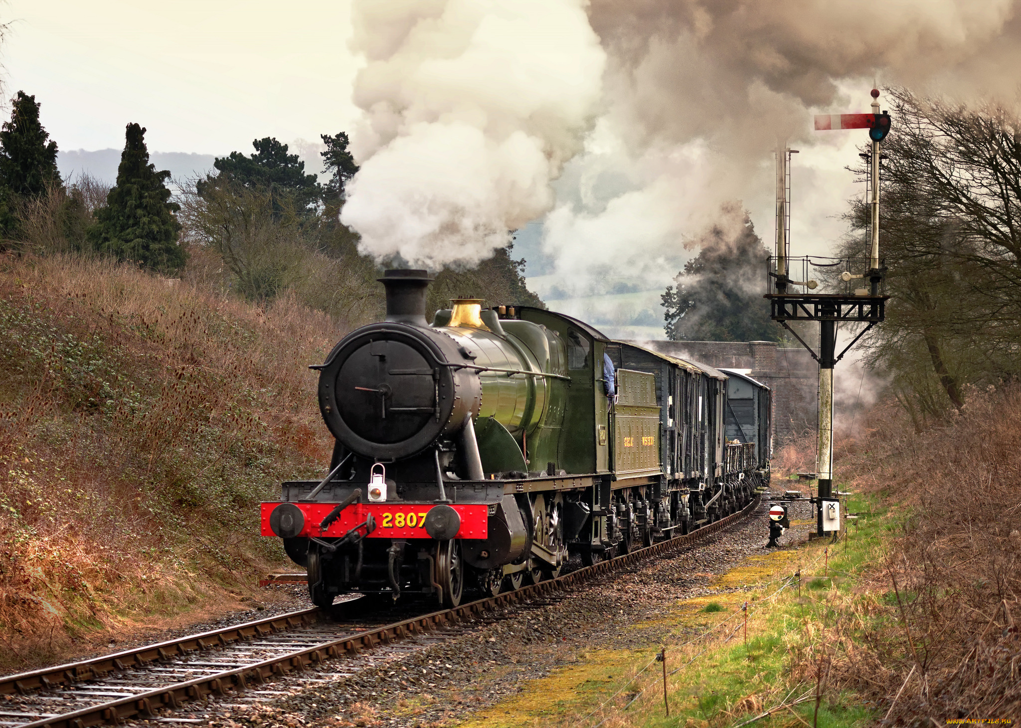 техника, паровозы, паровоз, рельсы, дорога, железная