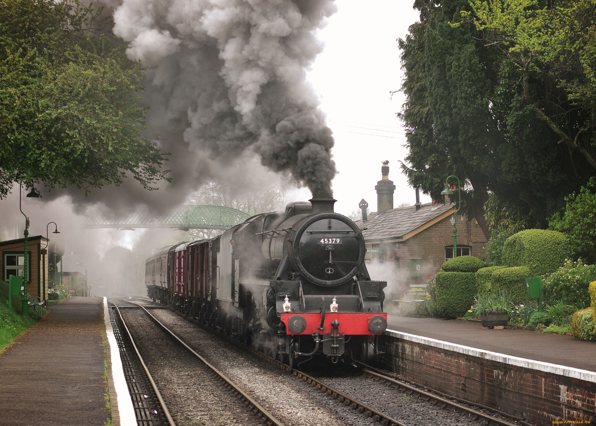 техника, паровозы, паровоз, дорога, железная, рельсы