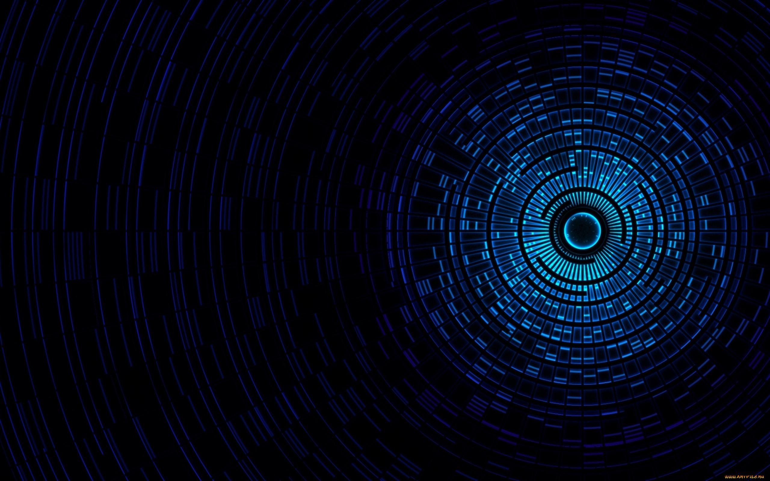 3д, графика, абстракция, , abstract, тоннель, портал, ячейки