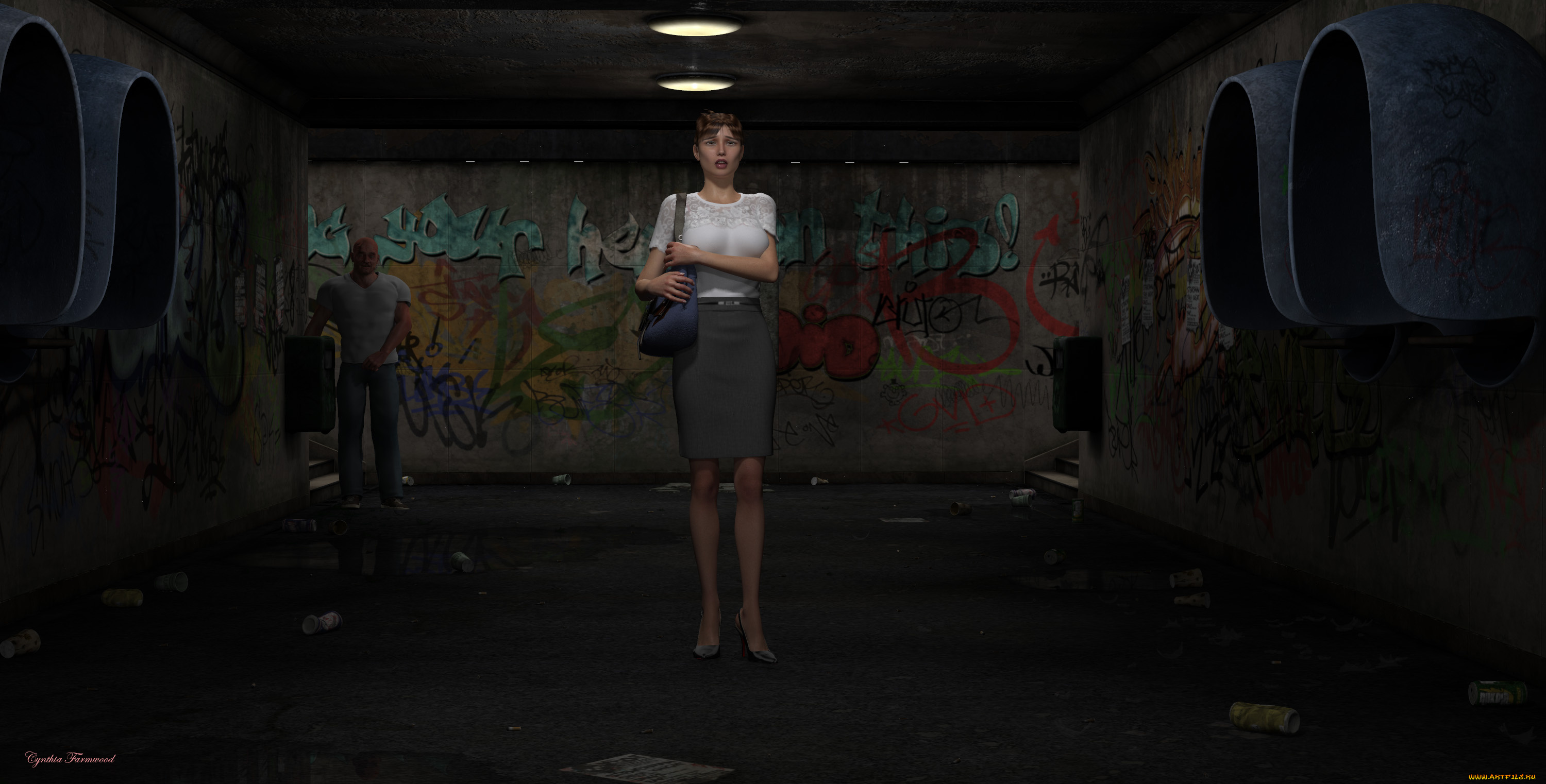 3д, графика, люди, , people, девушка, взгляд, фон