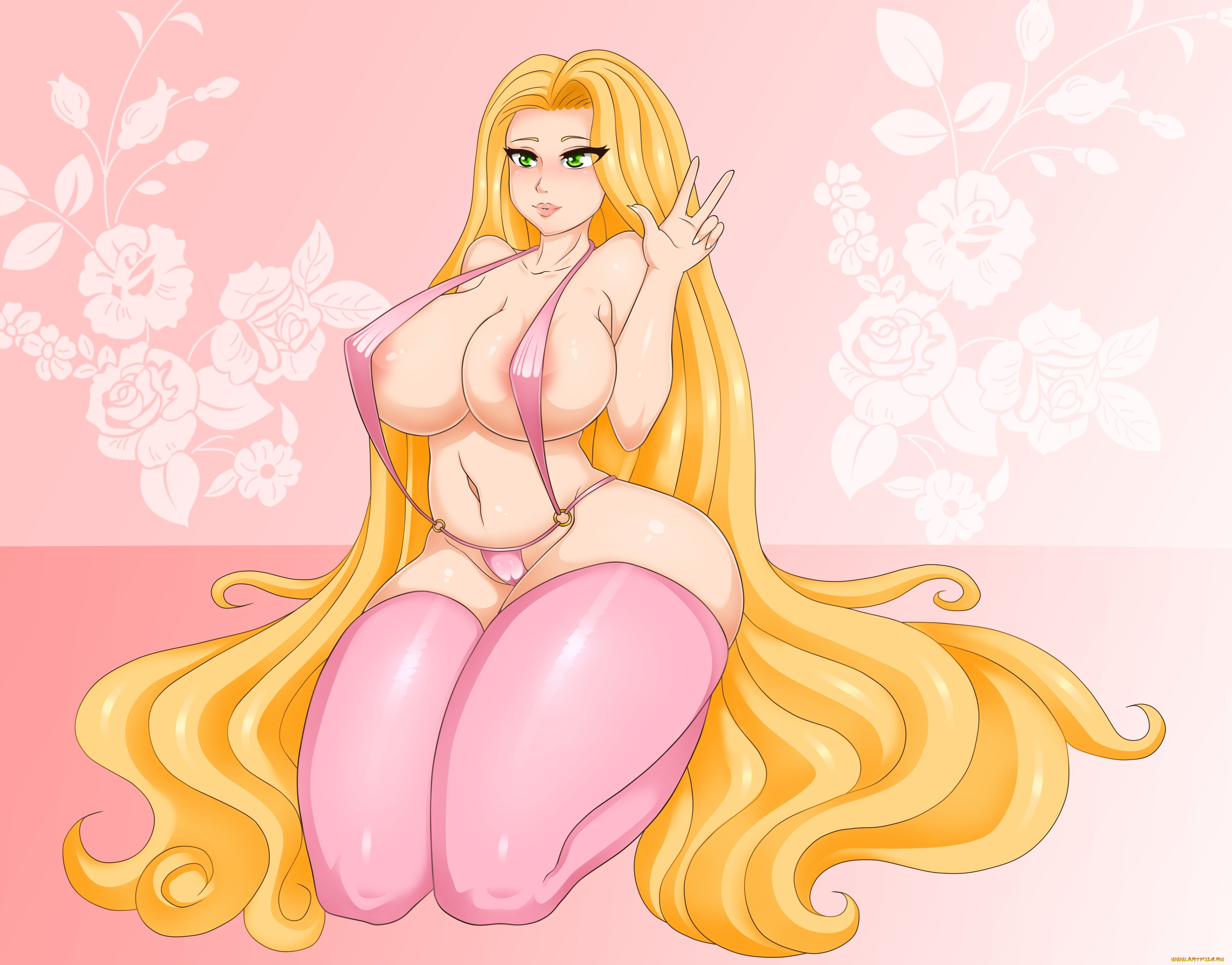 рисованное, люди, взгляд, девушка, фон