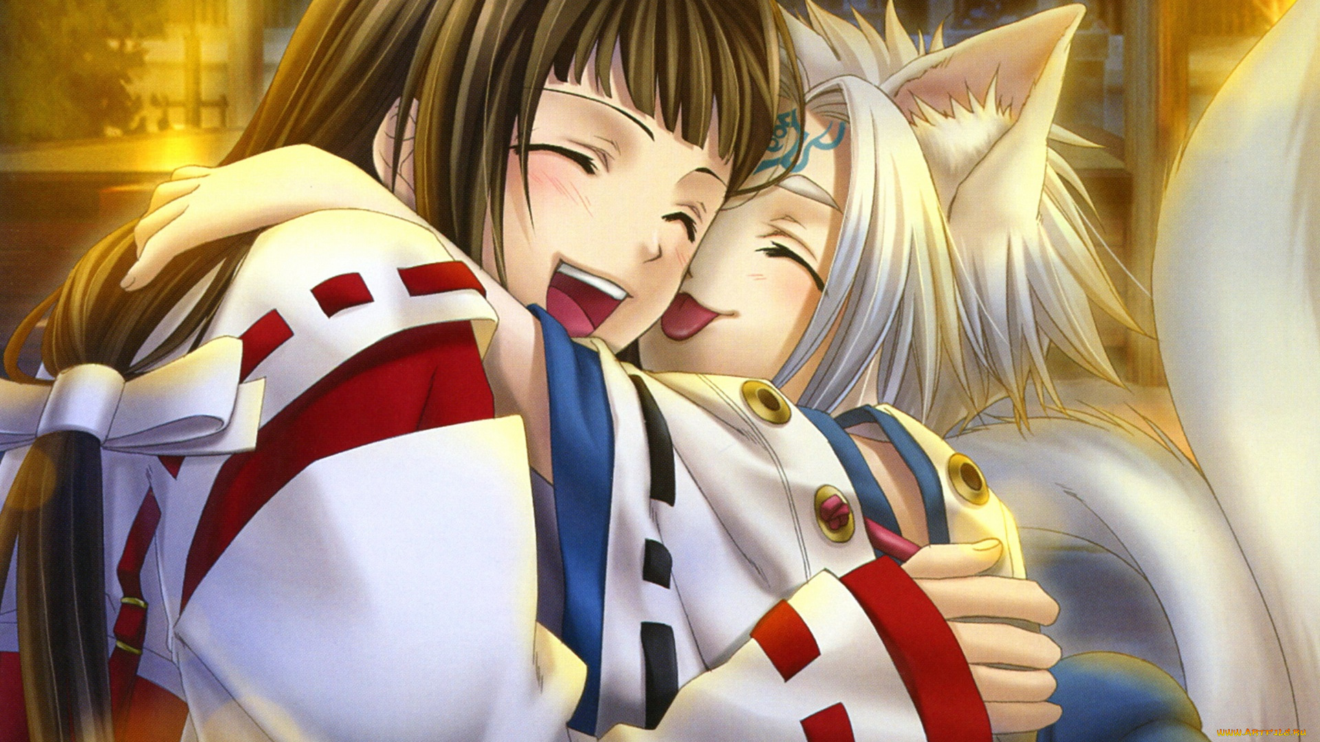 аниме, hiiro, no, kakera, багровые, осколки