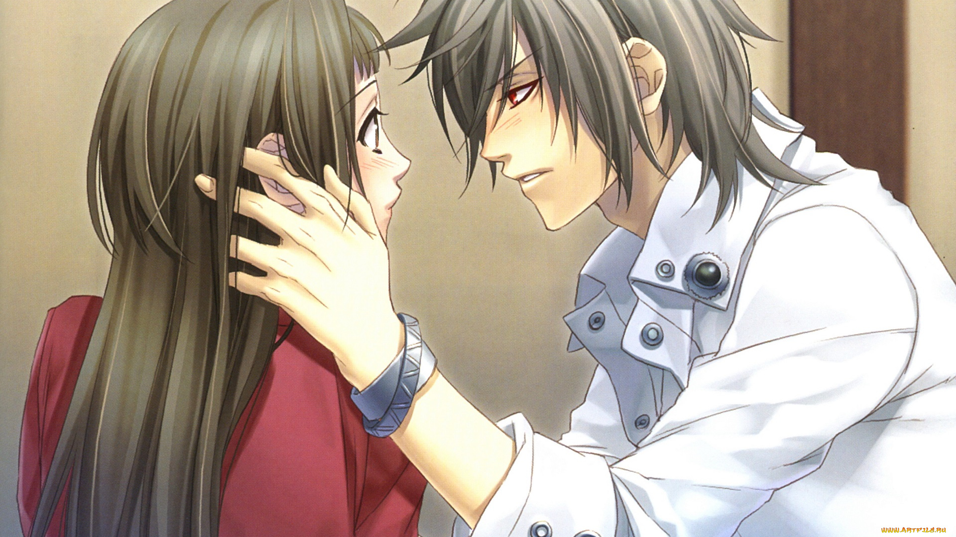 аниме, hiiro, no, kakera, багровые, осколки