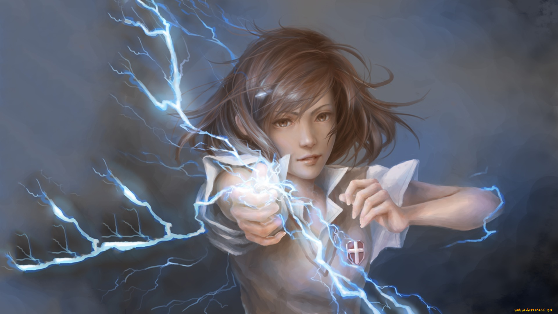 аниме, магия, , колдовство, , halloween, девочка, арт, certain, scientific, railgun