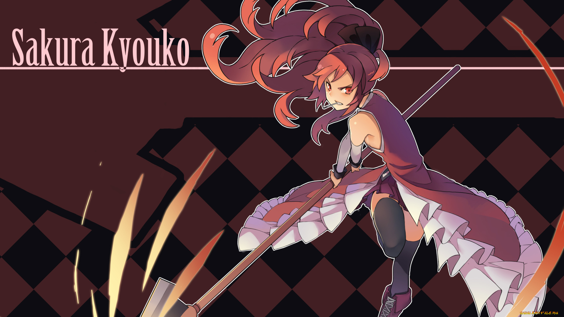 аниме, mahou, shoujo, madoka, magika, девушка