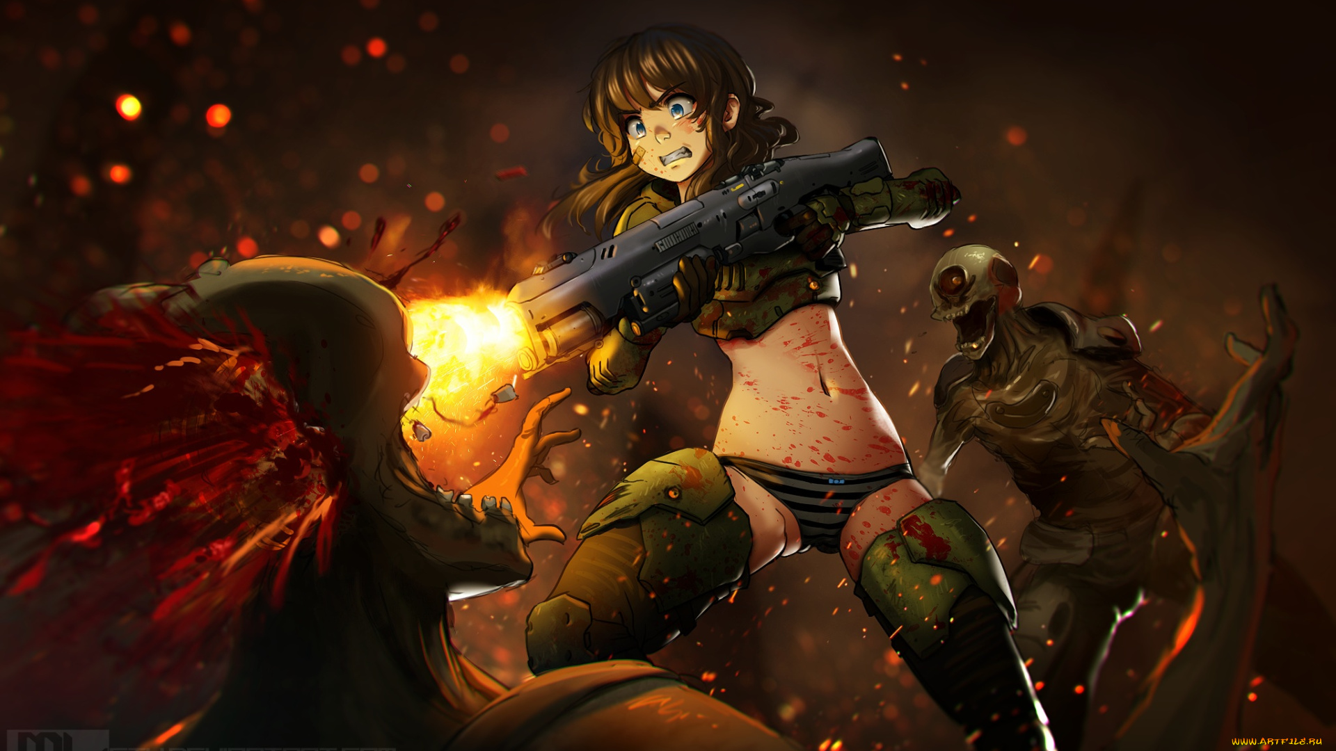 аниме, оружие, , техника, , технологии, doom