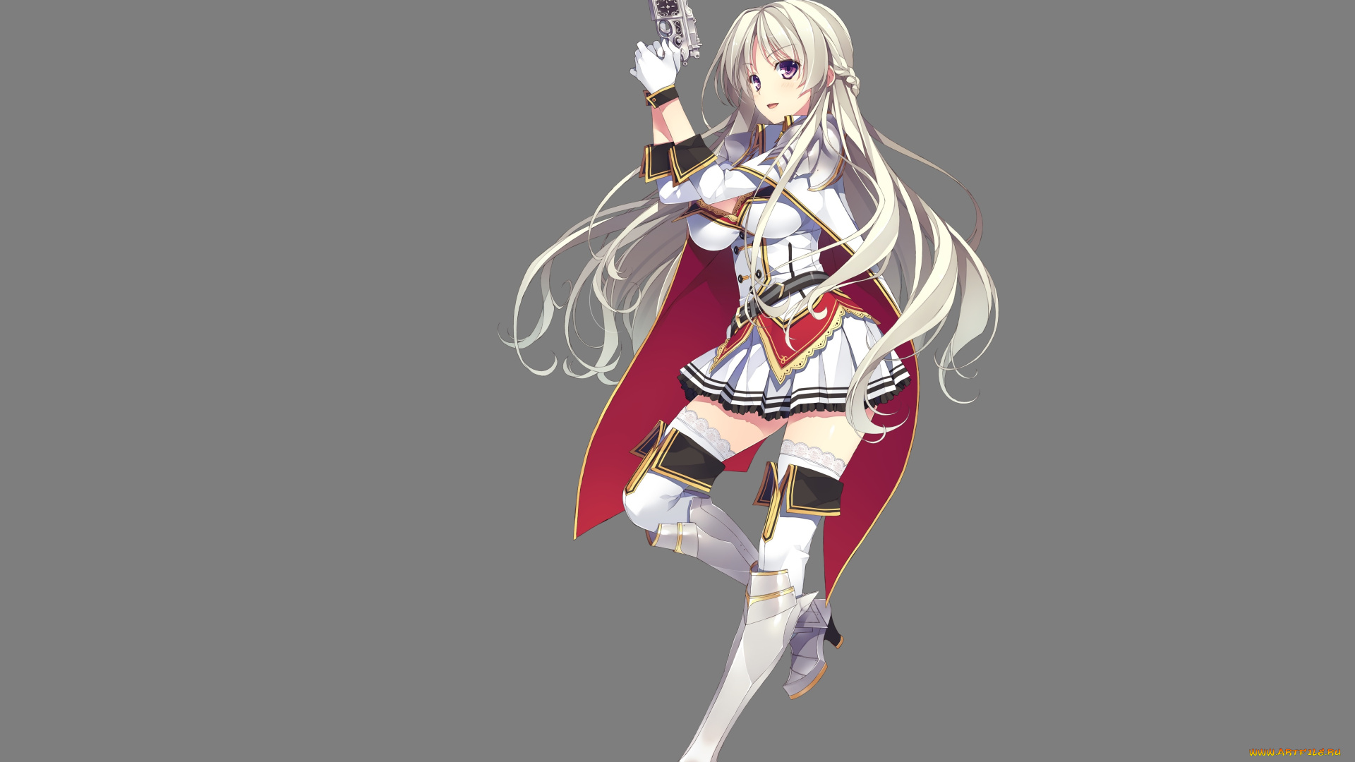 аниме, оружие, , техника, , технологии, jyukishi, cutie, bullet, девушка, пистолет